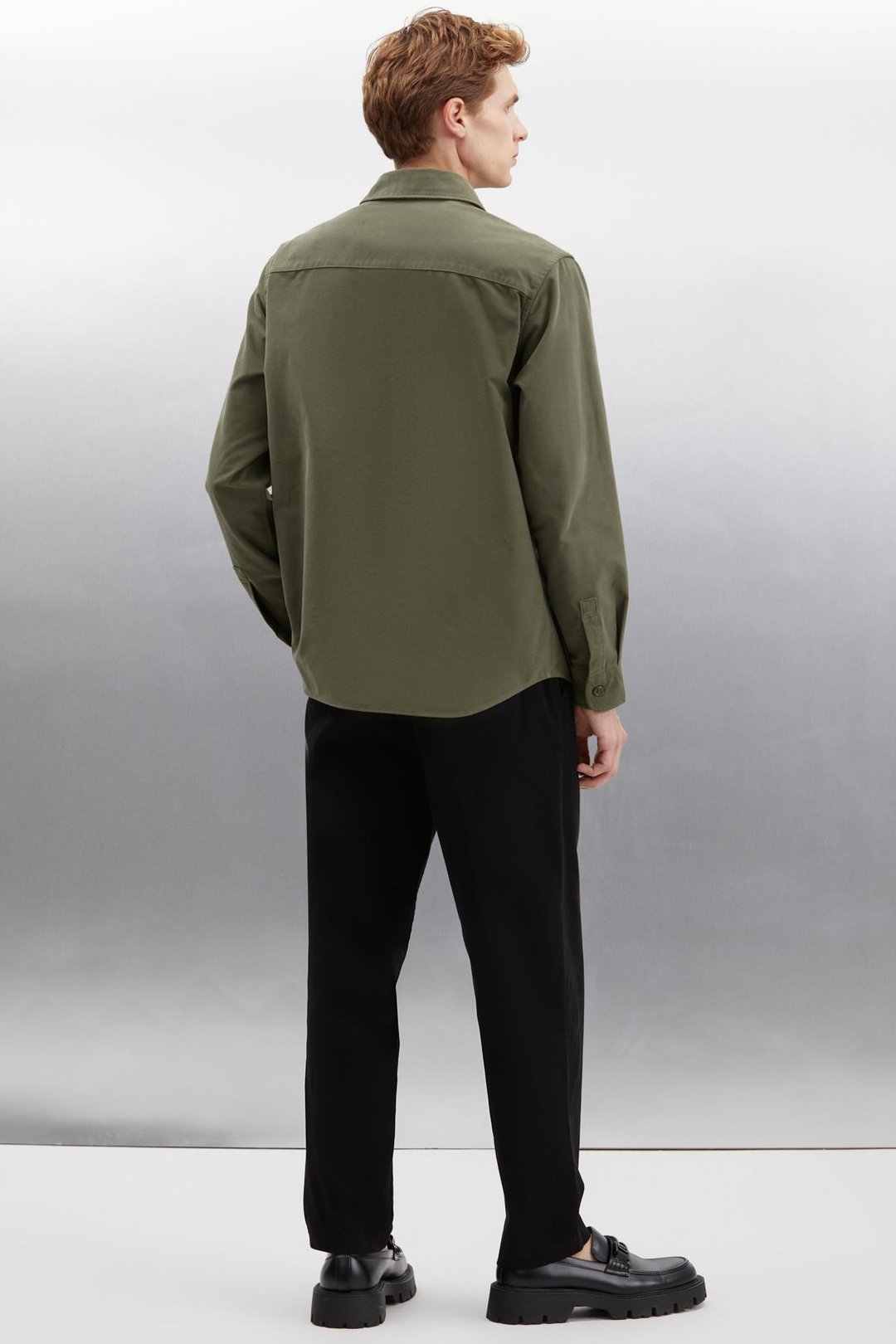 NADER  Regular Haki Tekli Ceket