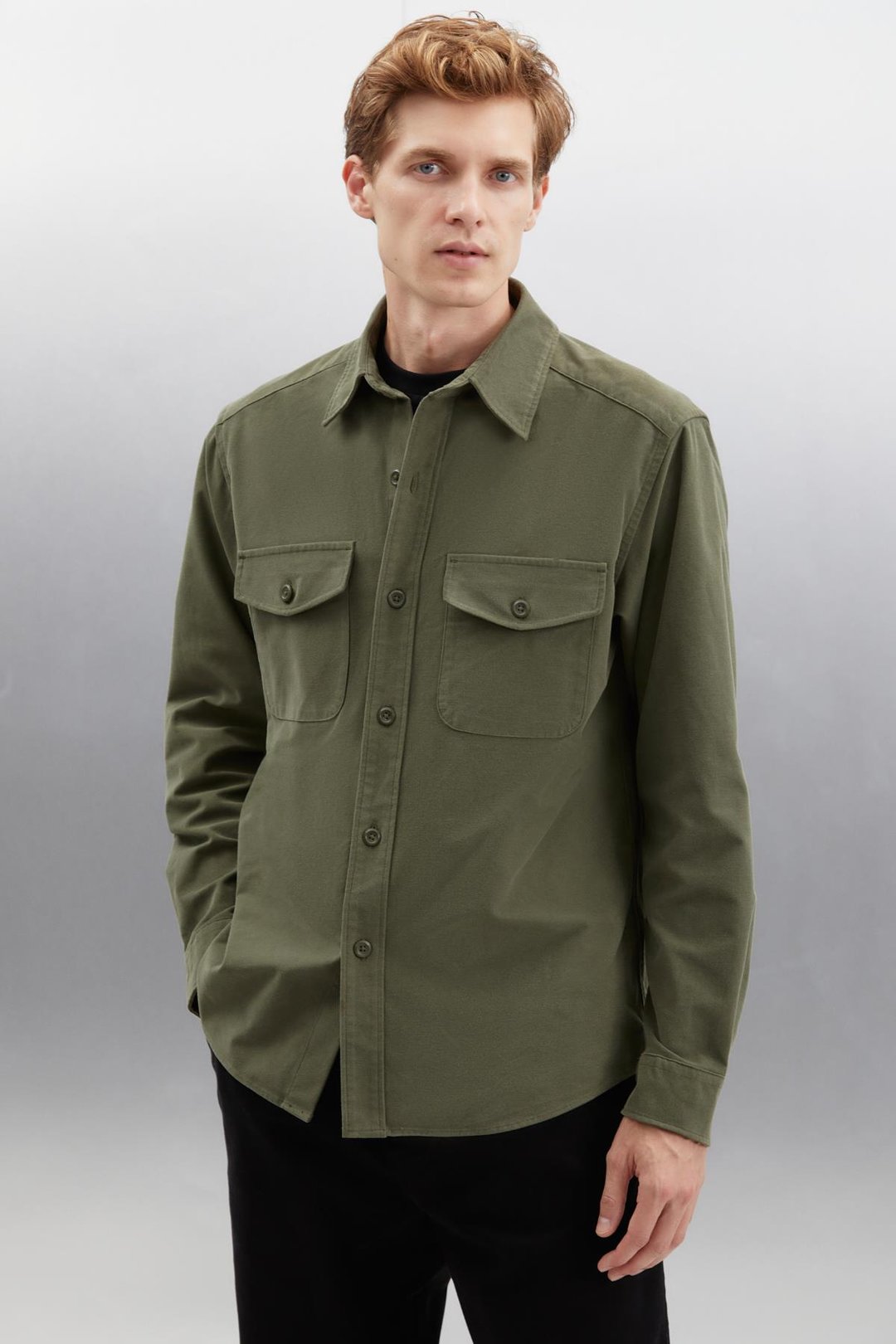 NADER  Regular Haki Tekli Ceket