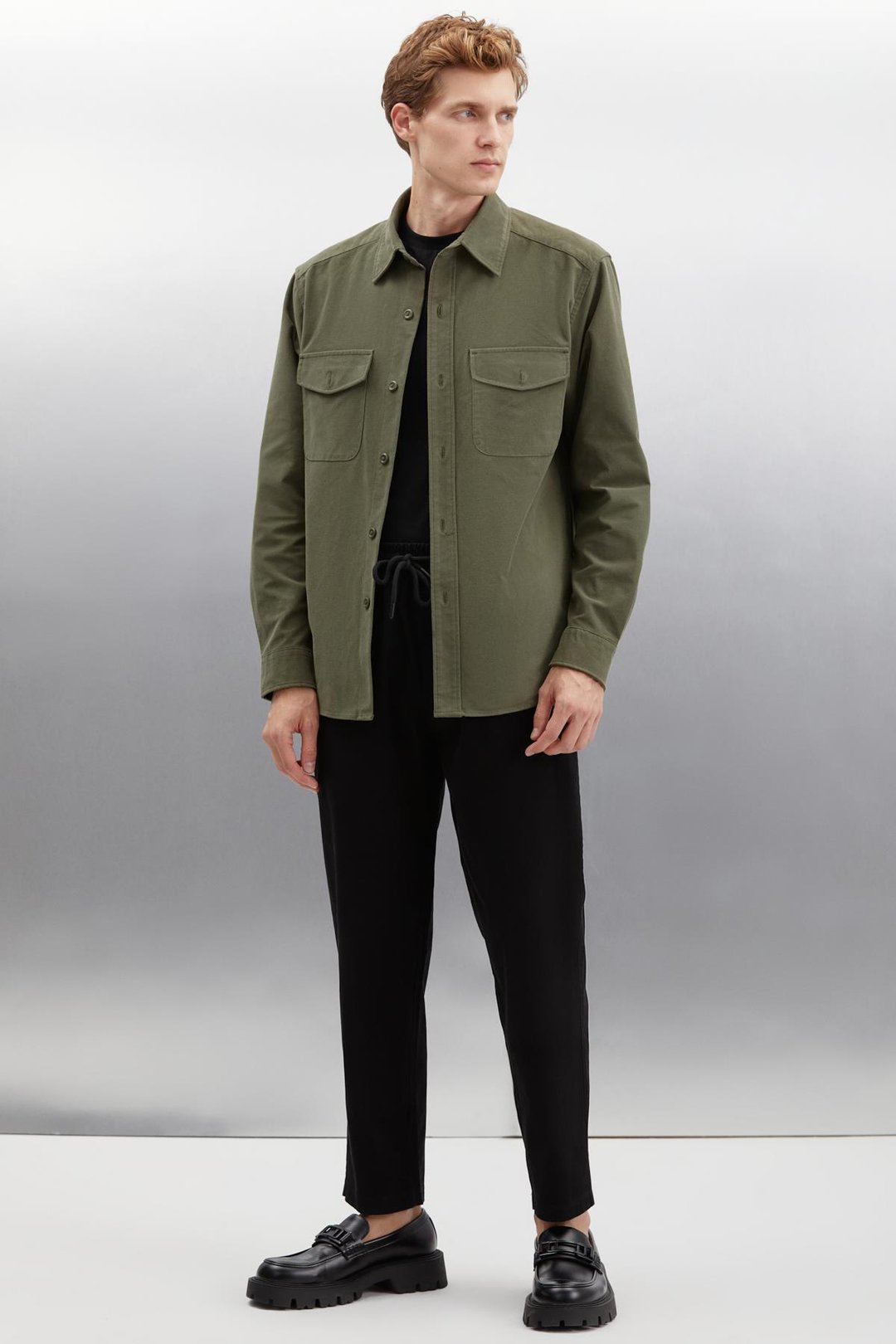 NADER  Regular Haki Tekli Ceket