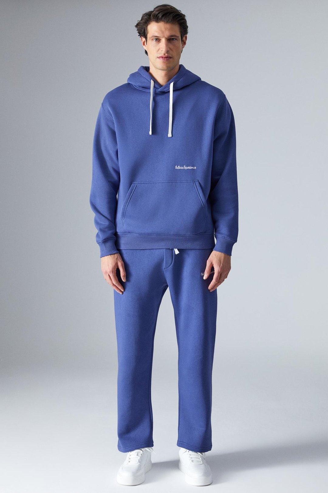 NARCISO Erkek Yumuşacık İçi Polarlı Mavi Sweatshirt