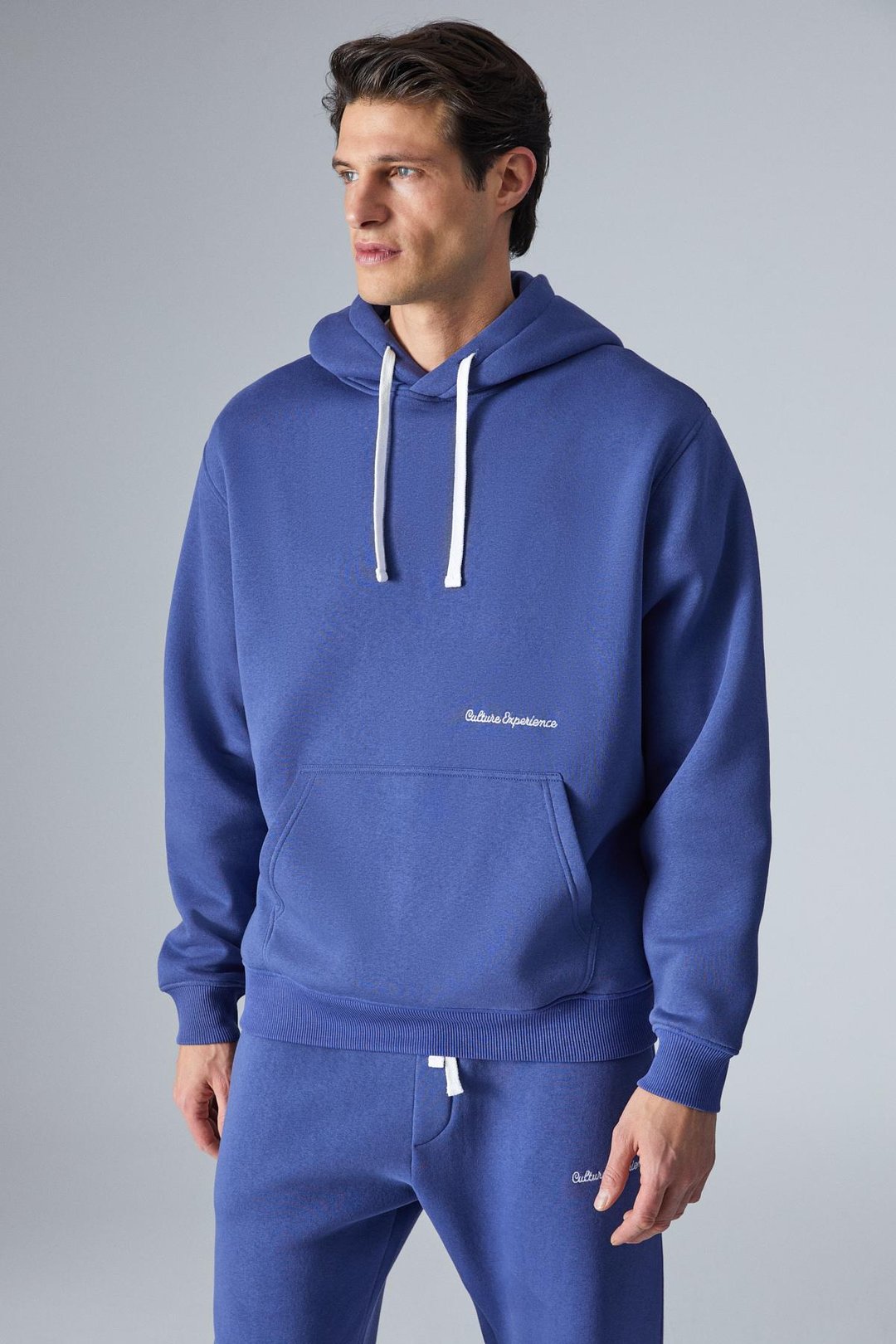 NARCISO Erkek Yumuşacık İçi Polarlı Mavi Sweatshirt