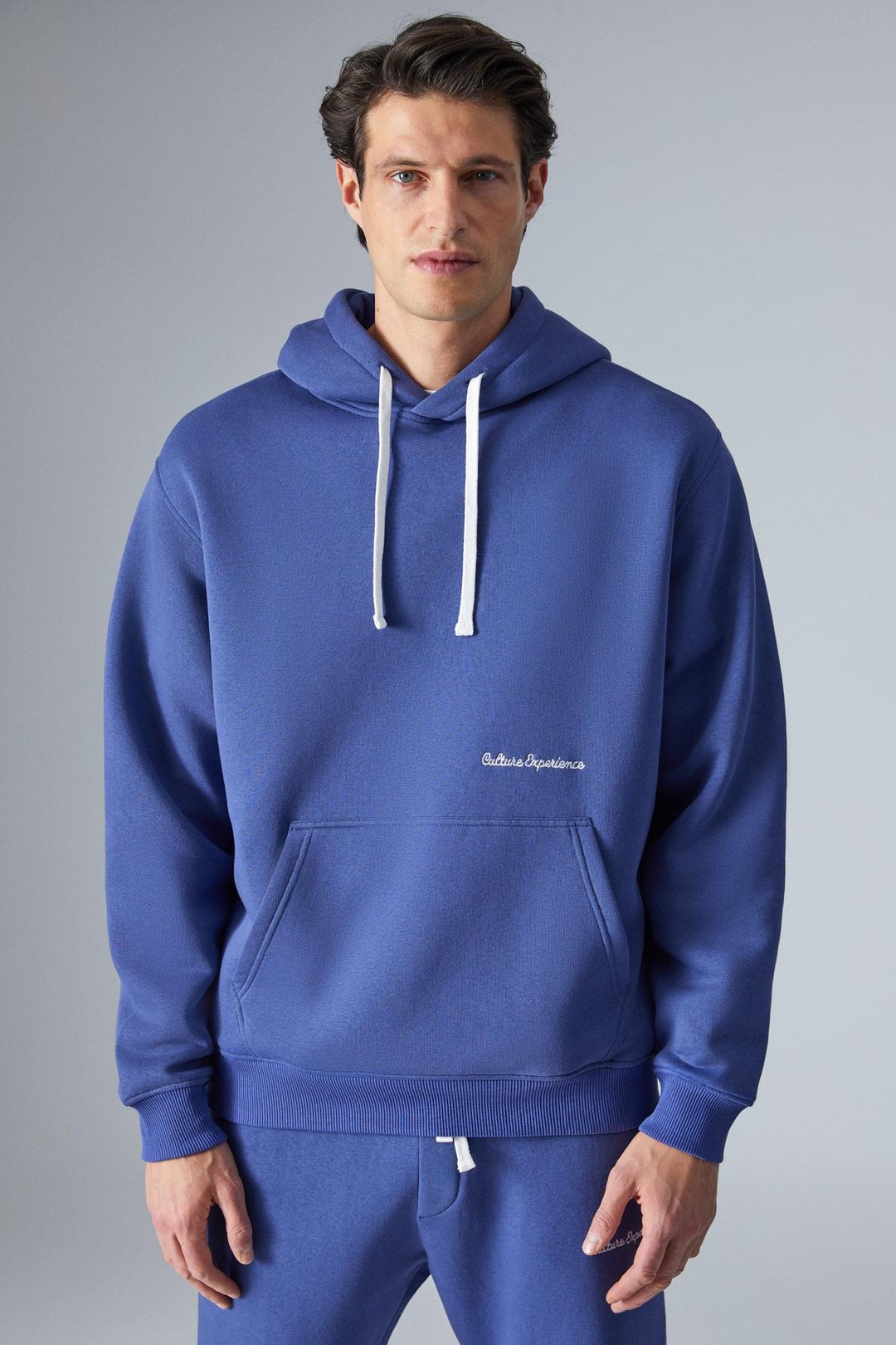 NARCISO Erkek Yumuşacık İçi Polarlı Mavi Sweatshirt