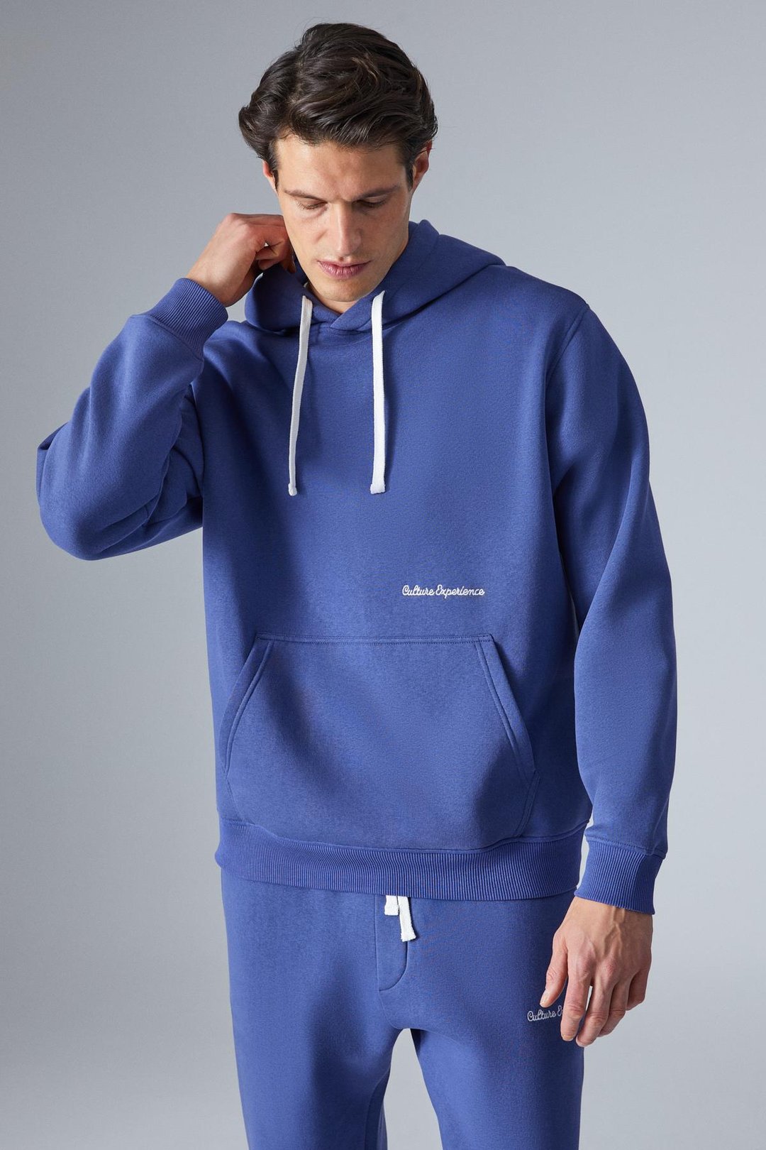 NARCISO Erkek Yumuşacık İçi Polarlı Mavi Sweatshirt