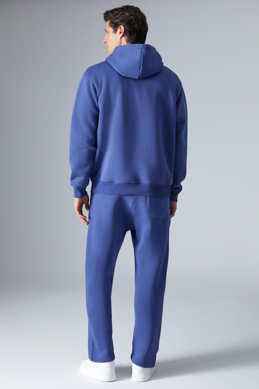 NARCISO Erkek Yumuşacık İçi Polarlı Mavi Sweatshirt