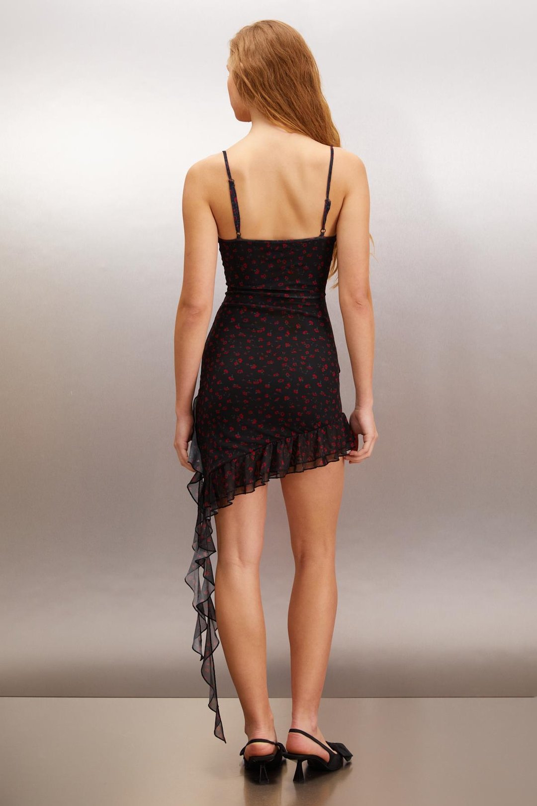 NIMUA  Fitted Siyah Tekli Elbise