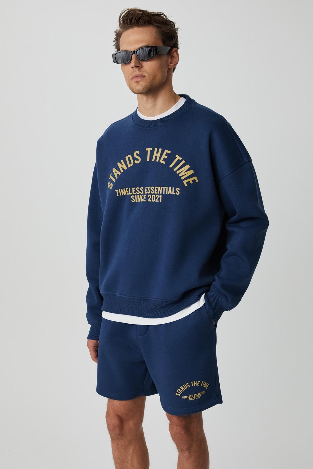 NORTON Erkek Yuvarlak Yaka 3 İplik Lacivert Sweatshirt