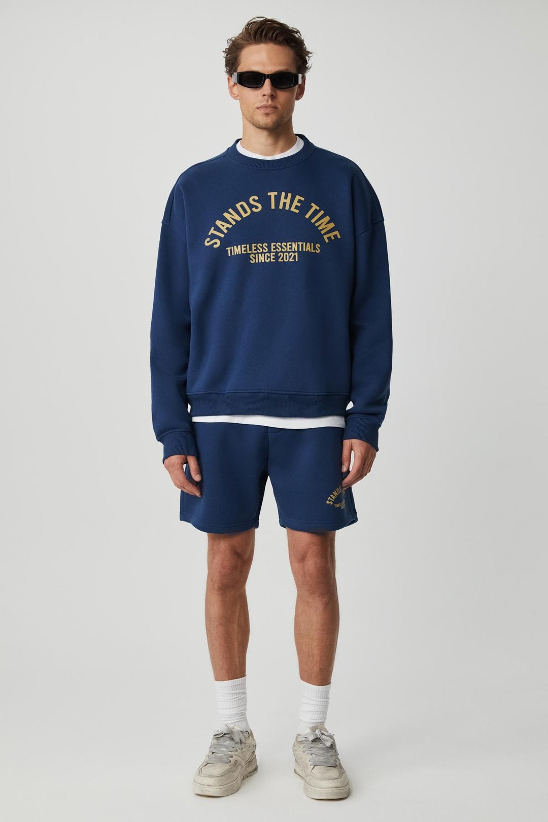 NORTON Erkek Yuvarlak Yaka 3 İplik Lacivert Sweatshirt