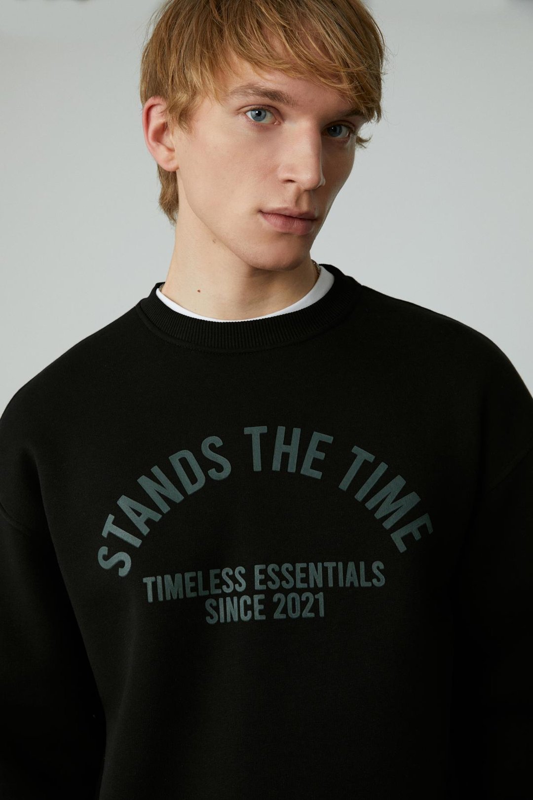 NORTON Erkek Yuvarlak Yaka 3 İplik Siyah Sweatshirt