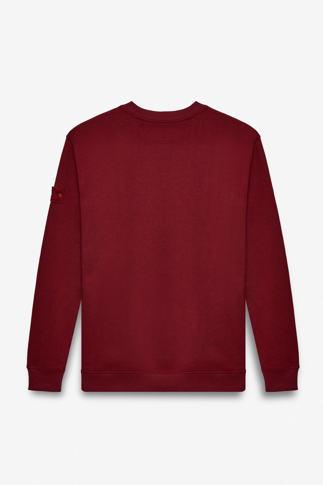 OLLIE Erkek Bisiklet Yaka Regular Uzun Kollu Nakış Detaylı Bordo Sweatshirt