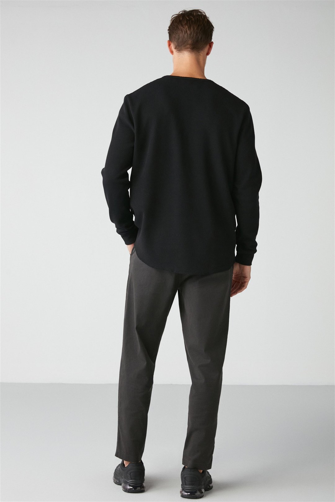 PATRICK Örme Regular Siyah  T-Shirt