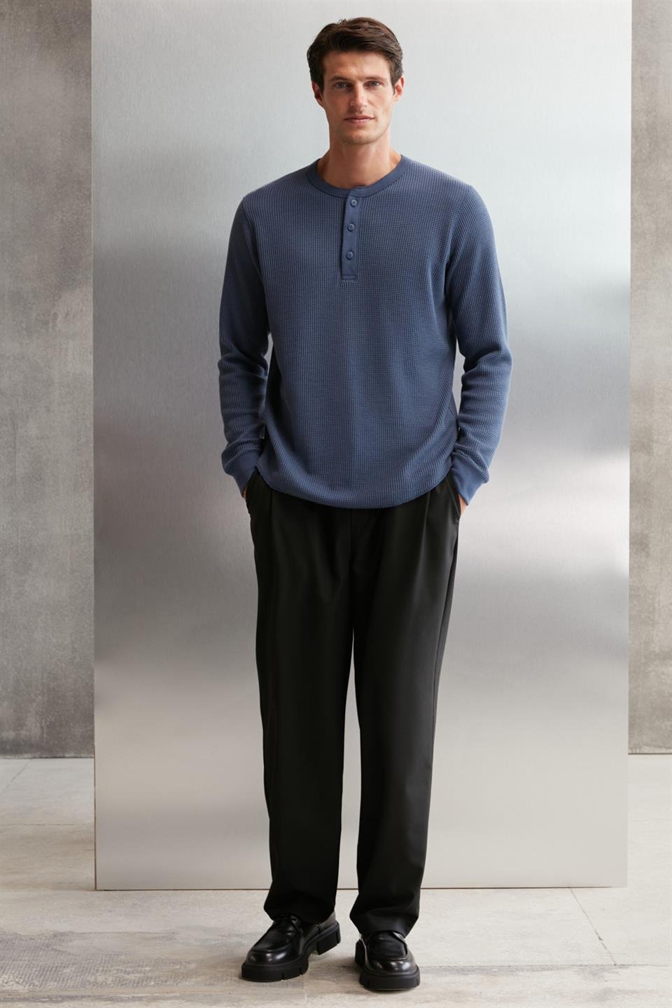 PATRICK Relaxed Regular İndigo  T-Shirt