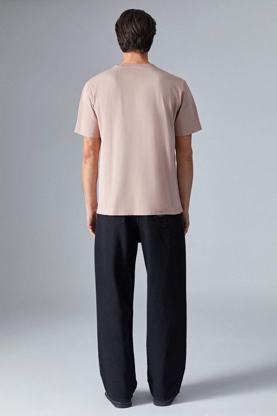 PELTZ Erkek Relaxed Bisiklet Yaka Kısa Kollu Gül Kurusu T-Shirt