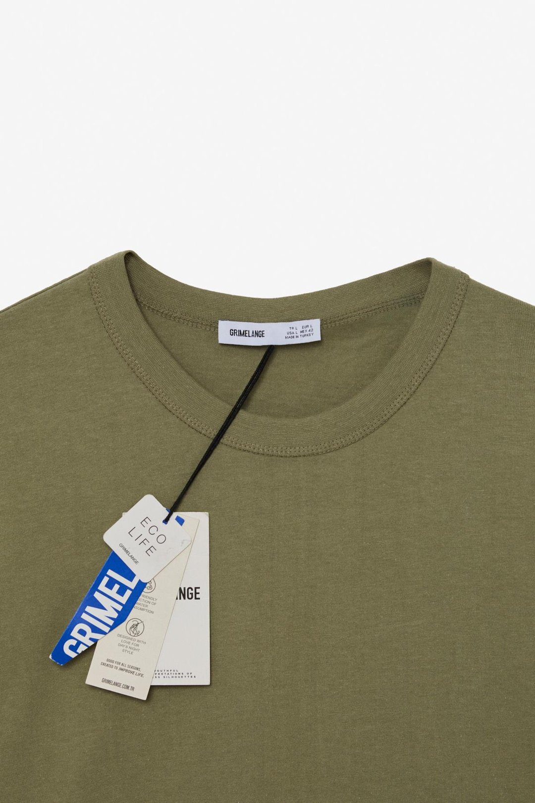 PELTZ Erkek Relaxed Bisiklet Yaka Kısa Kollu Haki T-Shirt