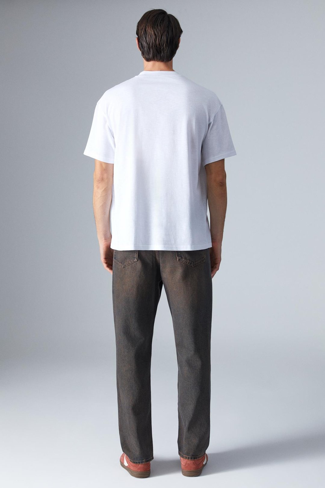 POMEGRANATE Erkek Sırt Baskılı Beyaz T-Shirt