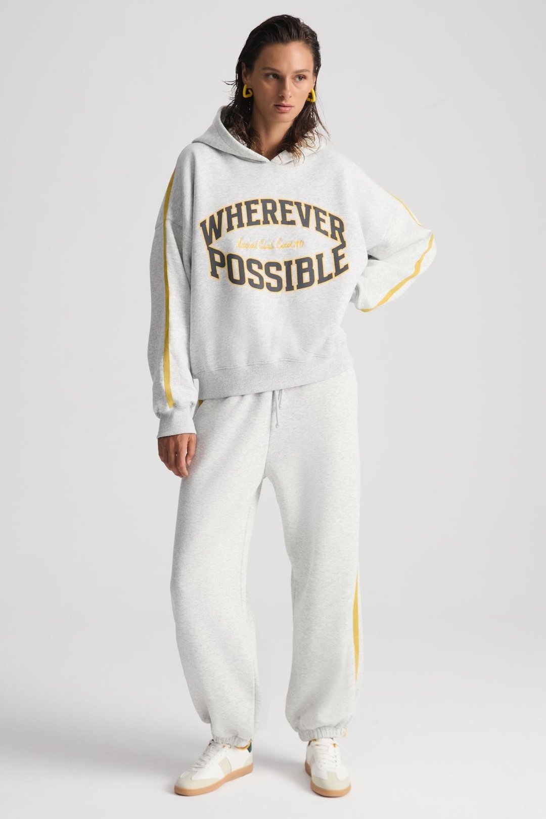 POSSIBLE Kadın Şeritli Cepli Grimelanj Eşofman Altı