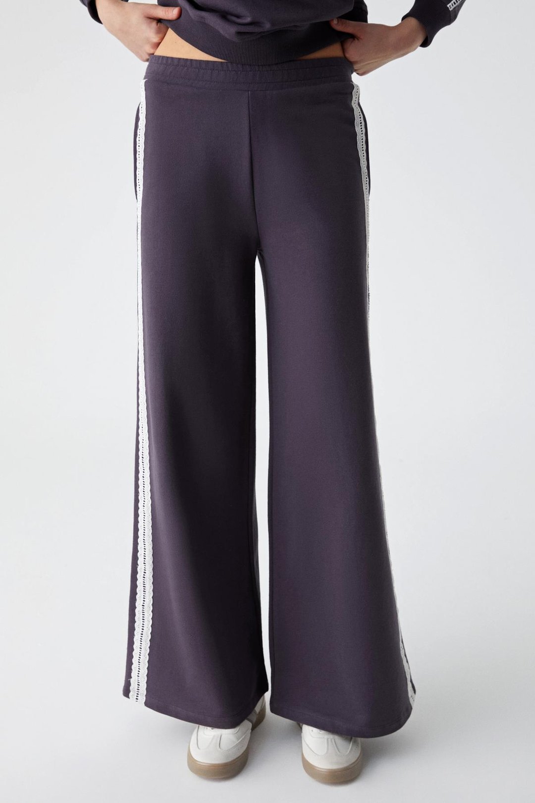 PULSE Kadın %100 Pamuk Mor Eşofman Altı