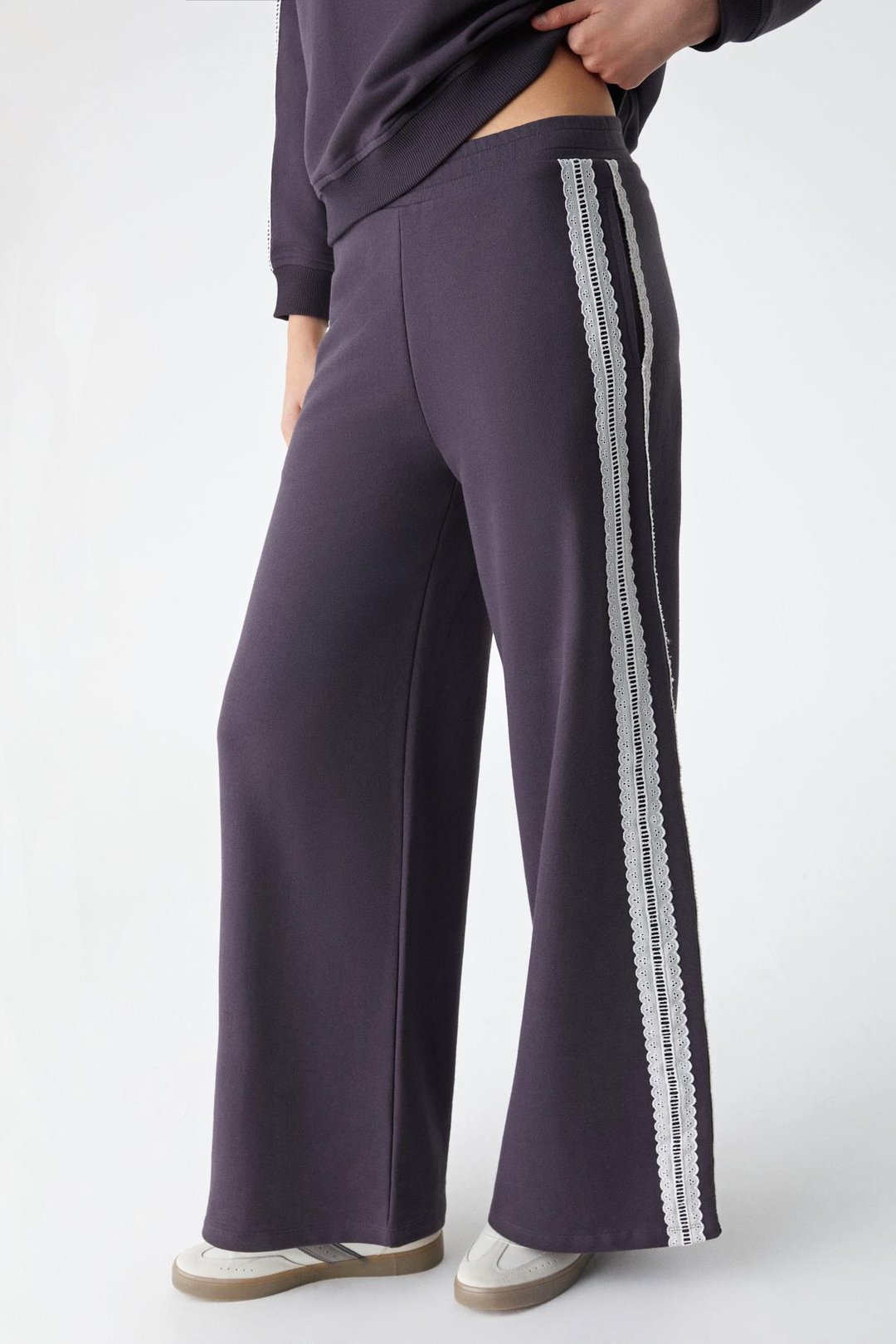 PULSE Kadın %100 Pamuk Mor Eşofman Altı