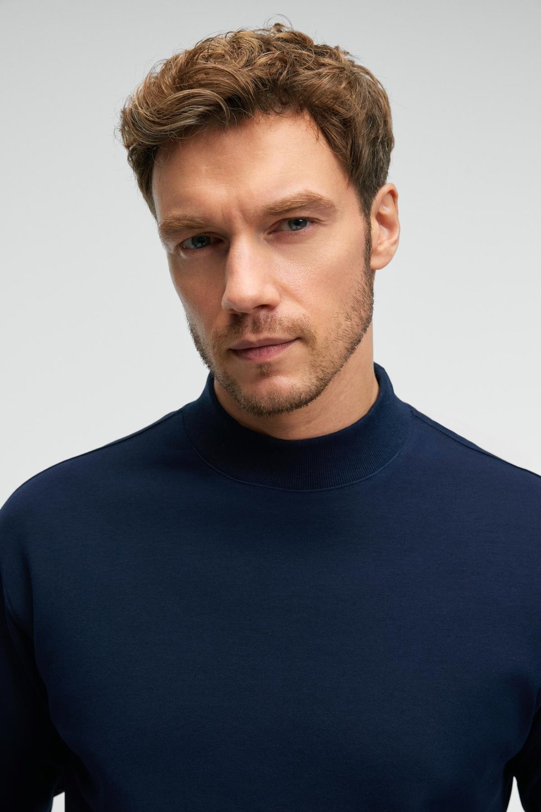 QUILLA Erkek Yarım Balıkçı Basic Lacivert Sweatshirt