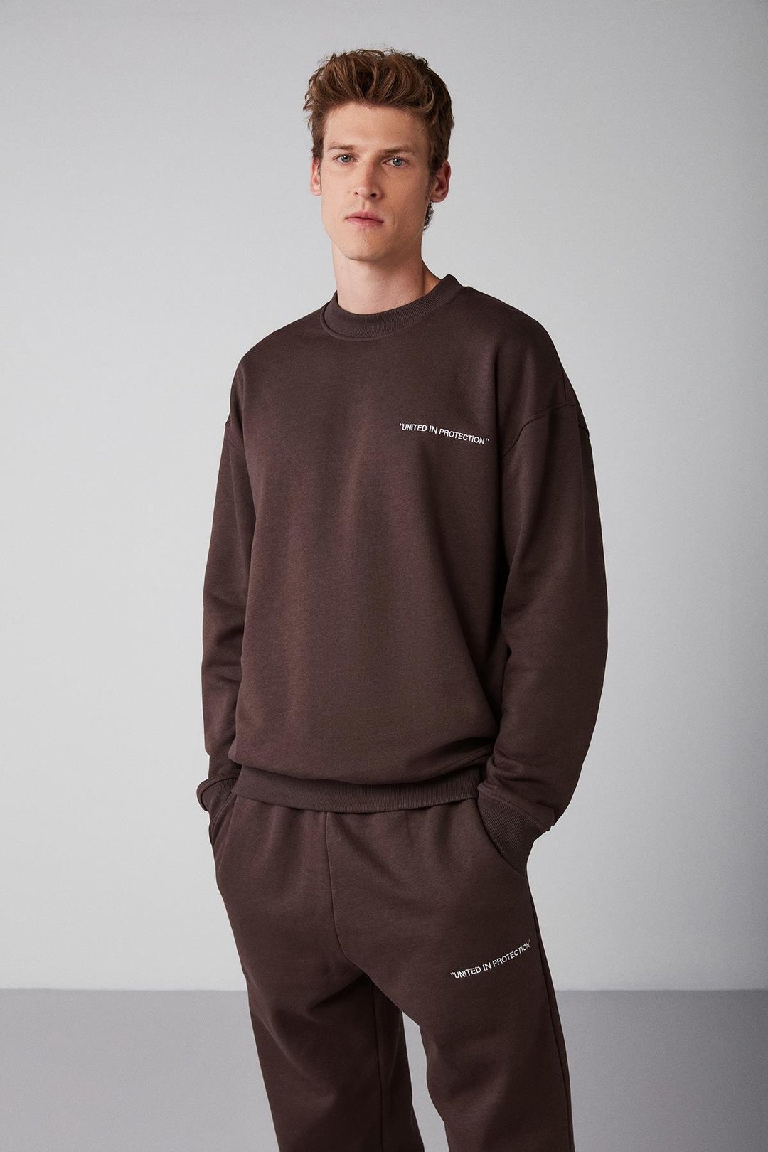 RAIROK  Comfort Fit Kahverengi  Sweatshirt