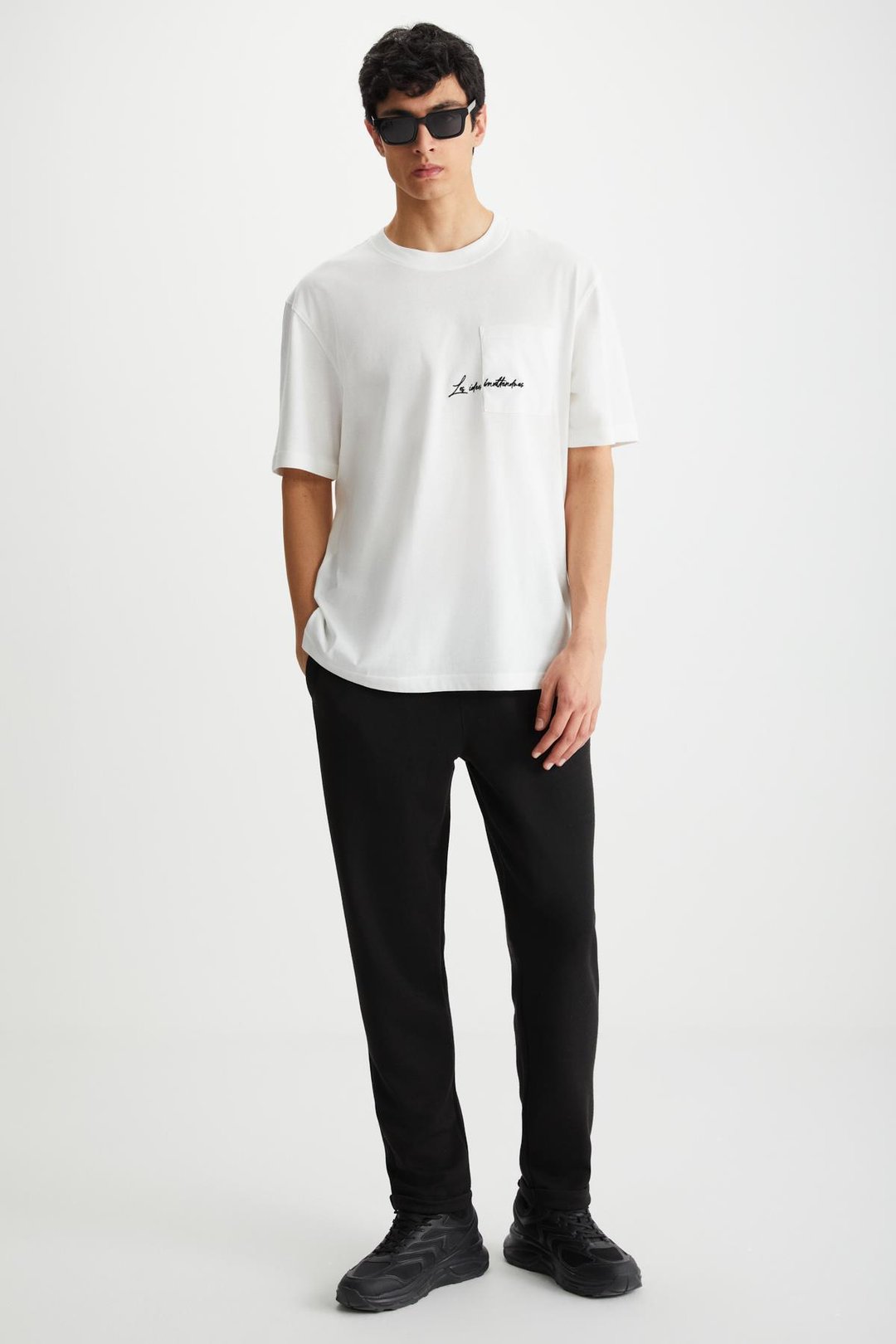 RAMADAN  Comfort Ekru Tekli T-Shirt