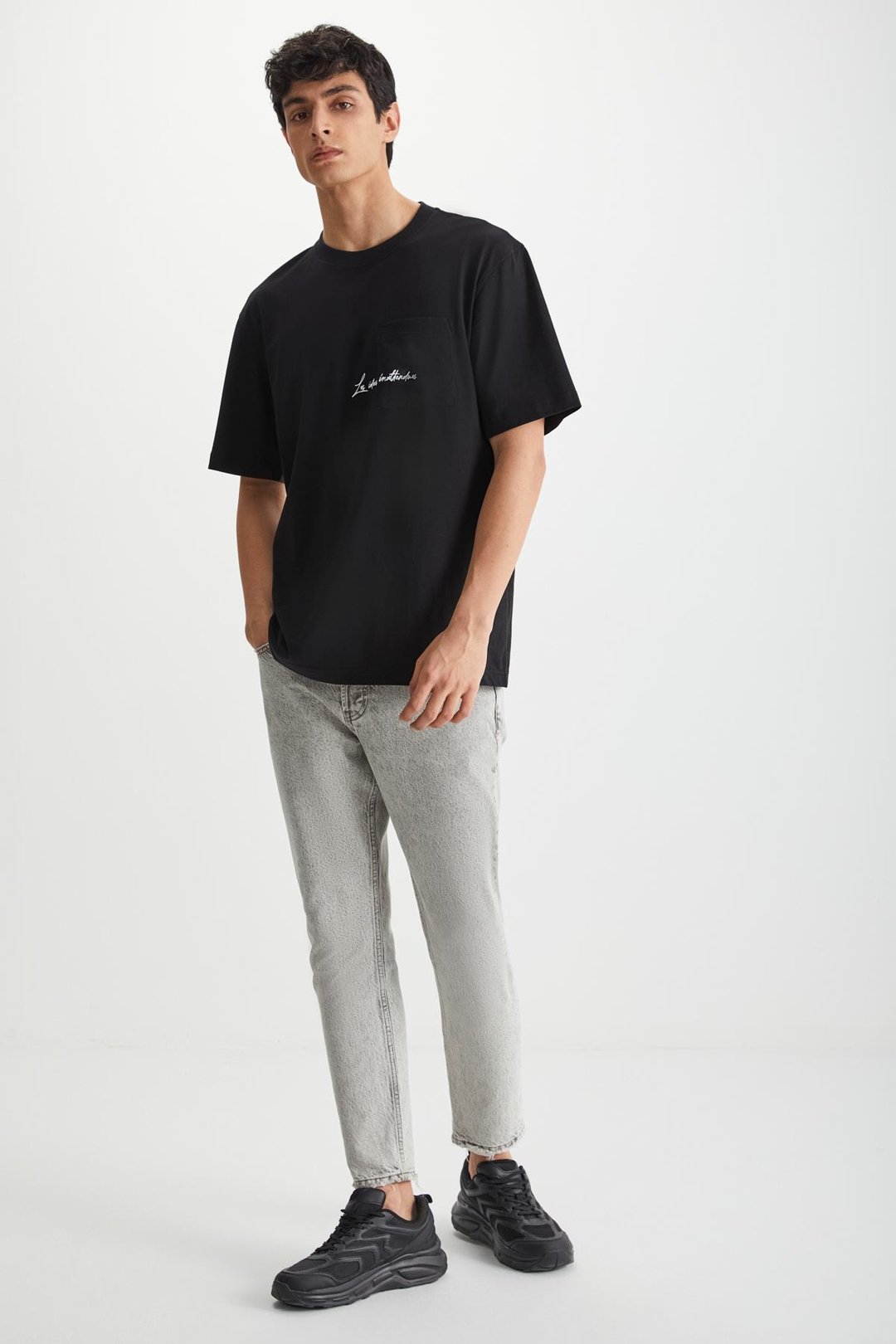 RAMADAN  Comfort Siyah Tekli T-Shirt