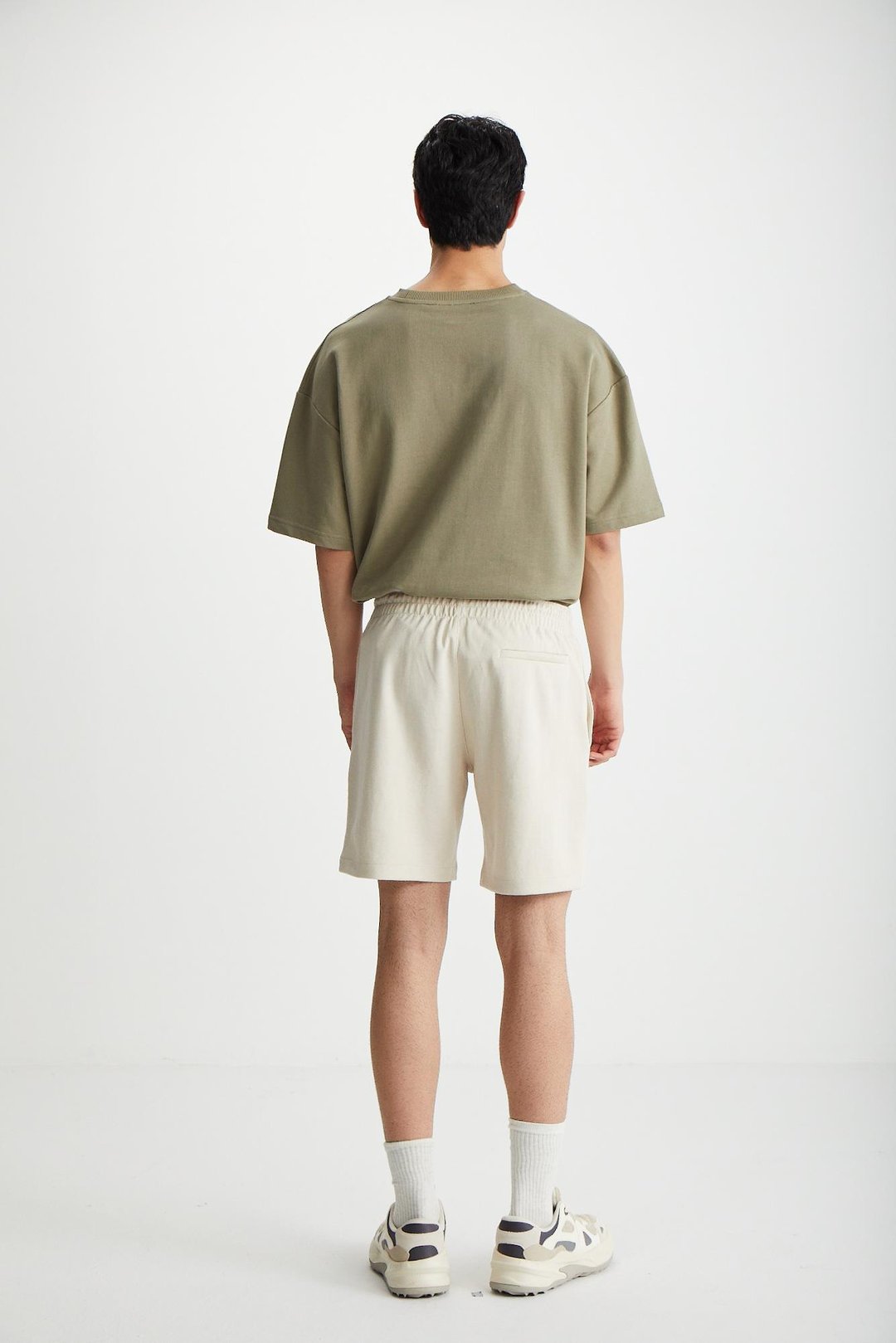 RAMADAN  Regular Bej Tekli Şort