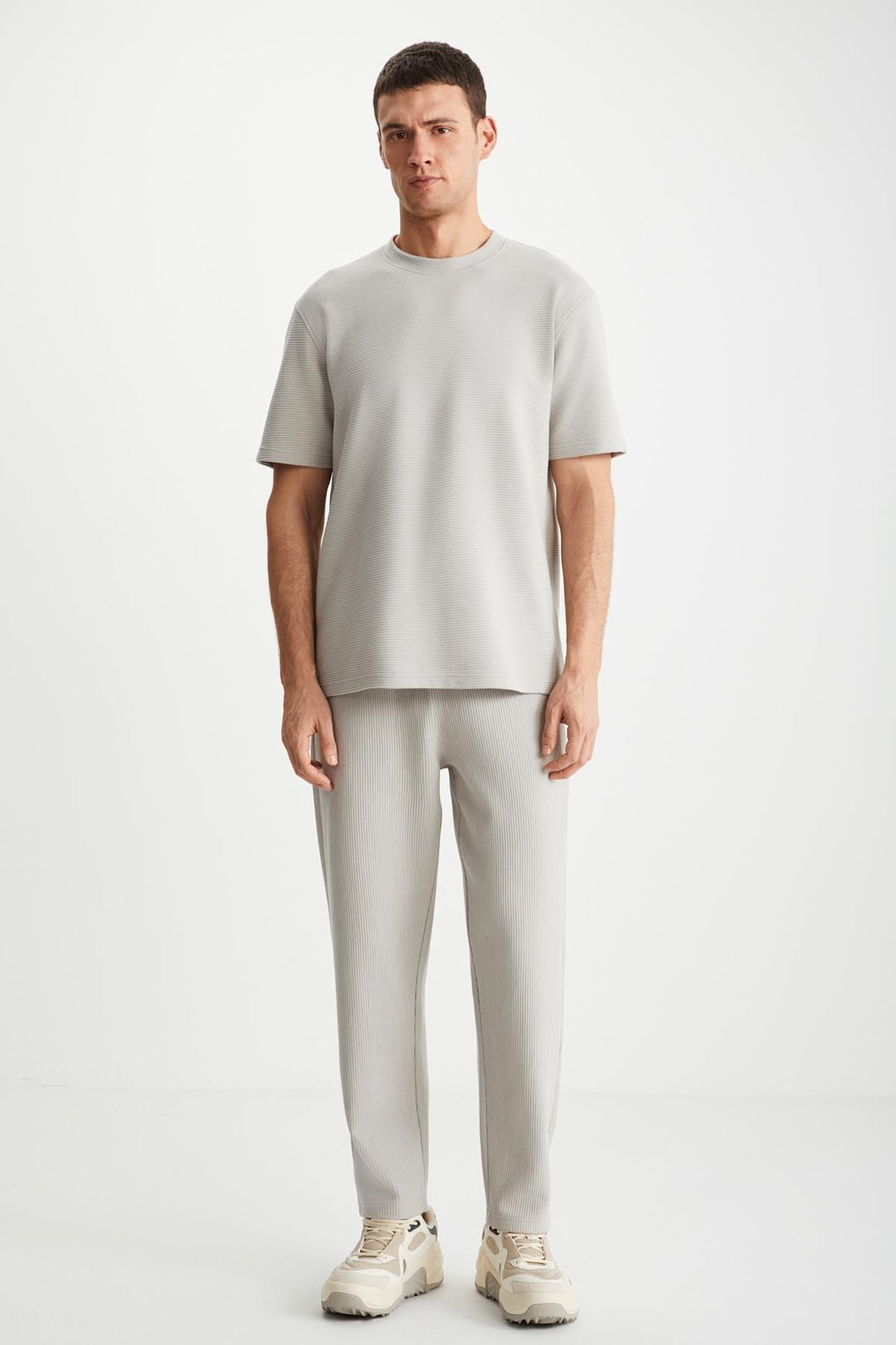 RAMADAN  Regular Bej Tekli T-Shirt