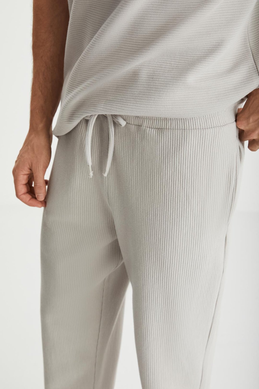 RAMADAN  Regular Gri Tekli Eşofman Altı