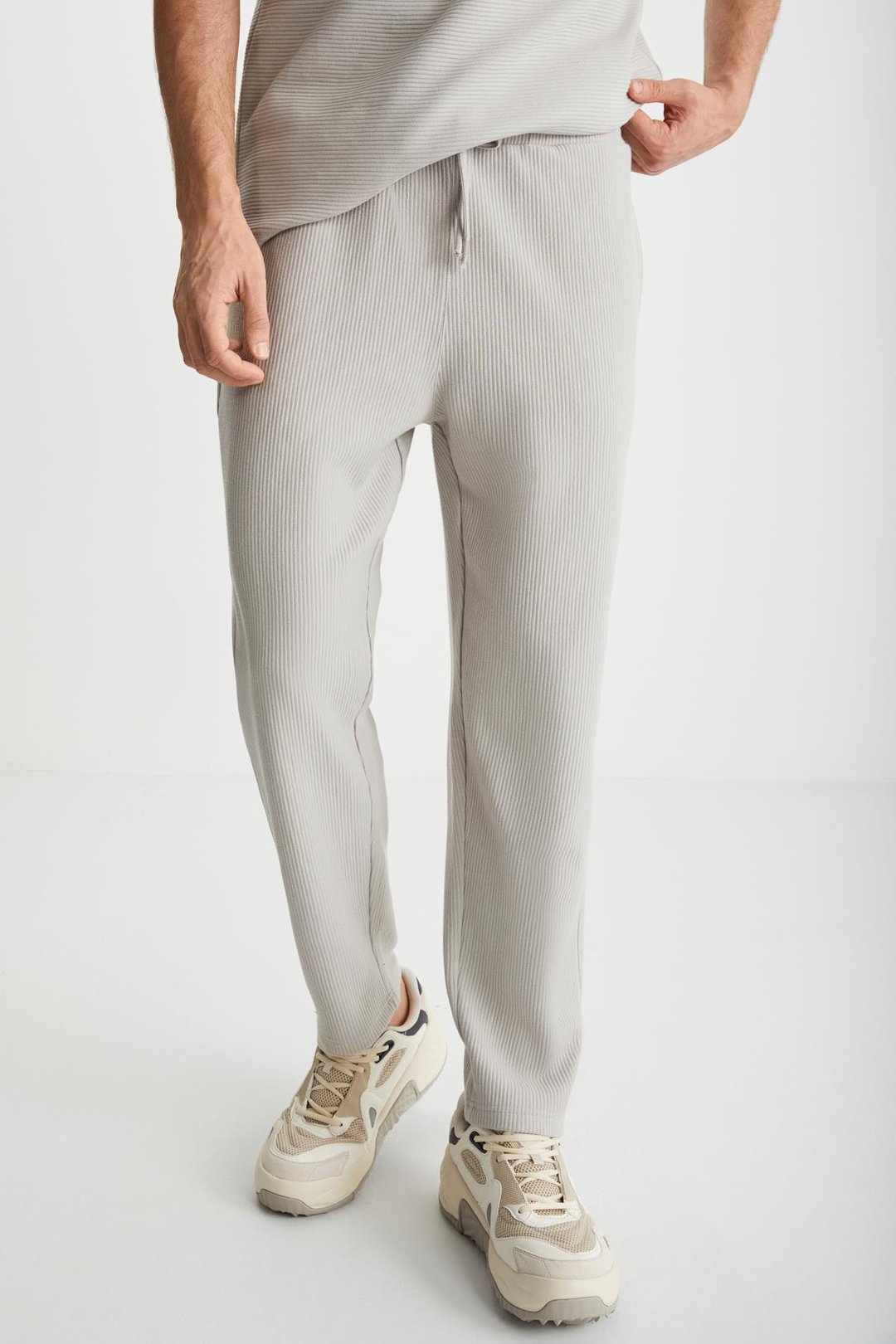 RAMADAN  Regular Gri Tekli Eşofman Altı