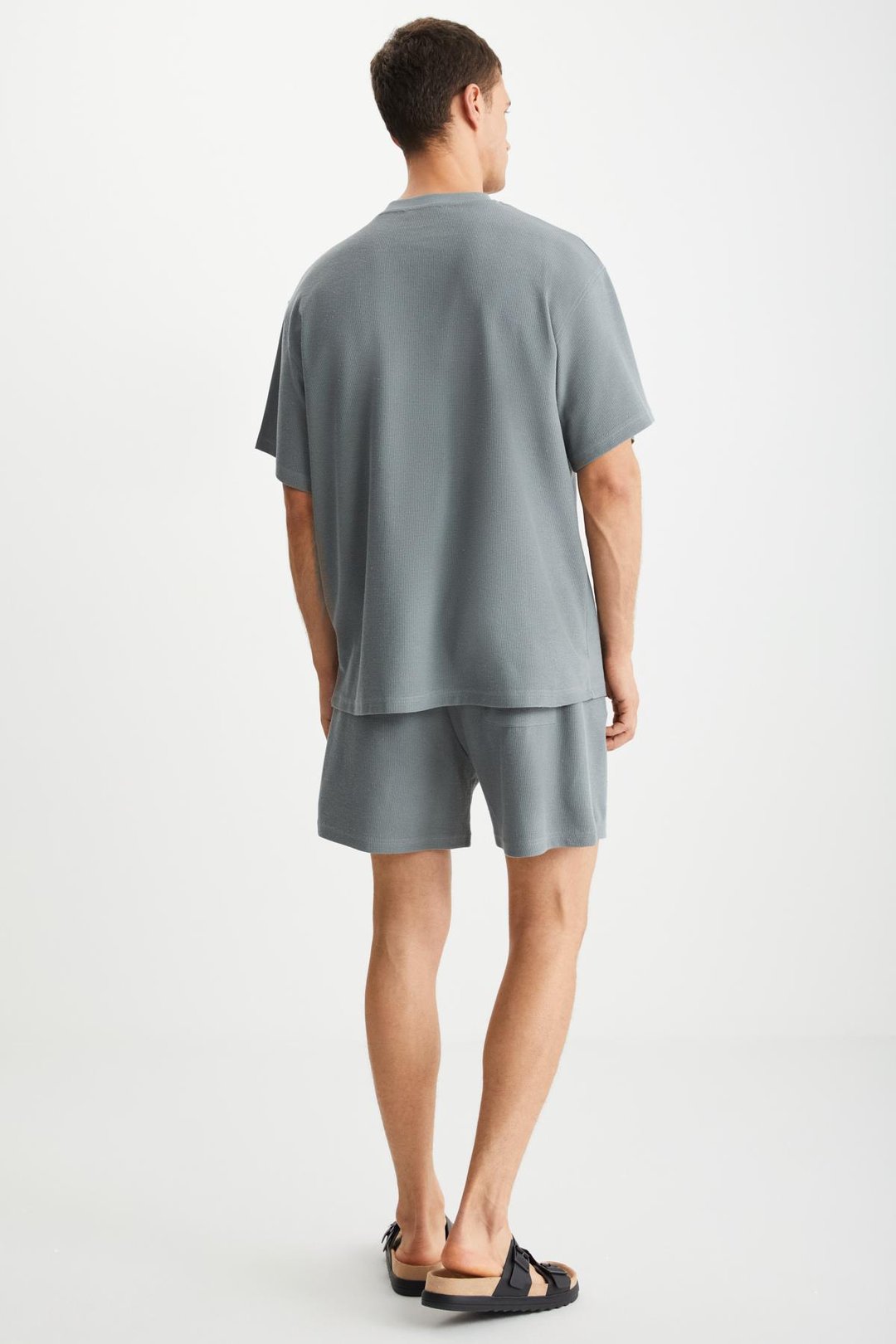 RAMADAN  Regular Gri Tekli Şort