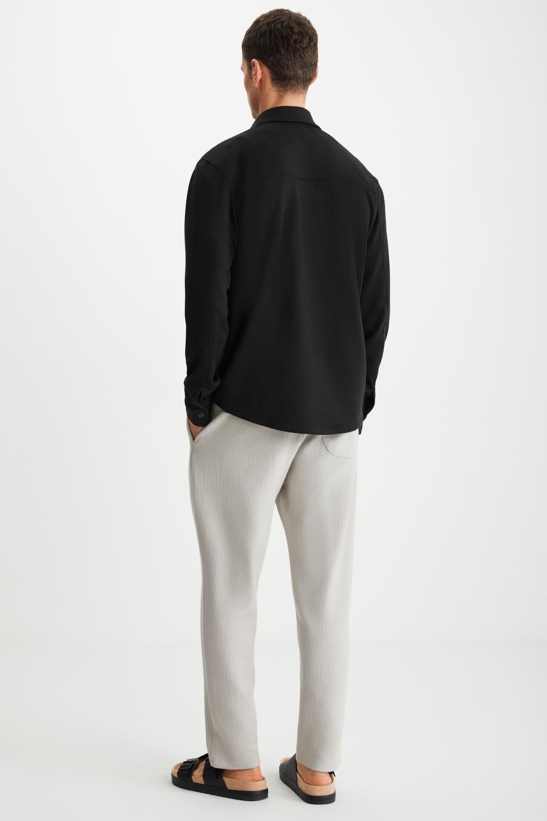 RAMADAN  Regular Siyah Tekli Gömlek