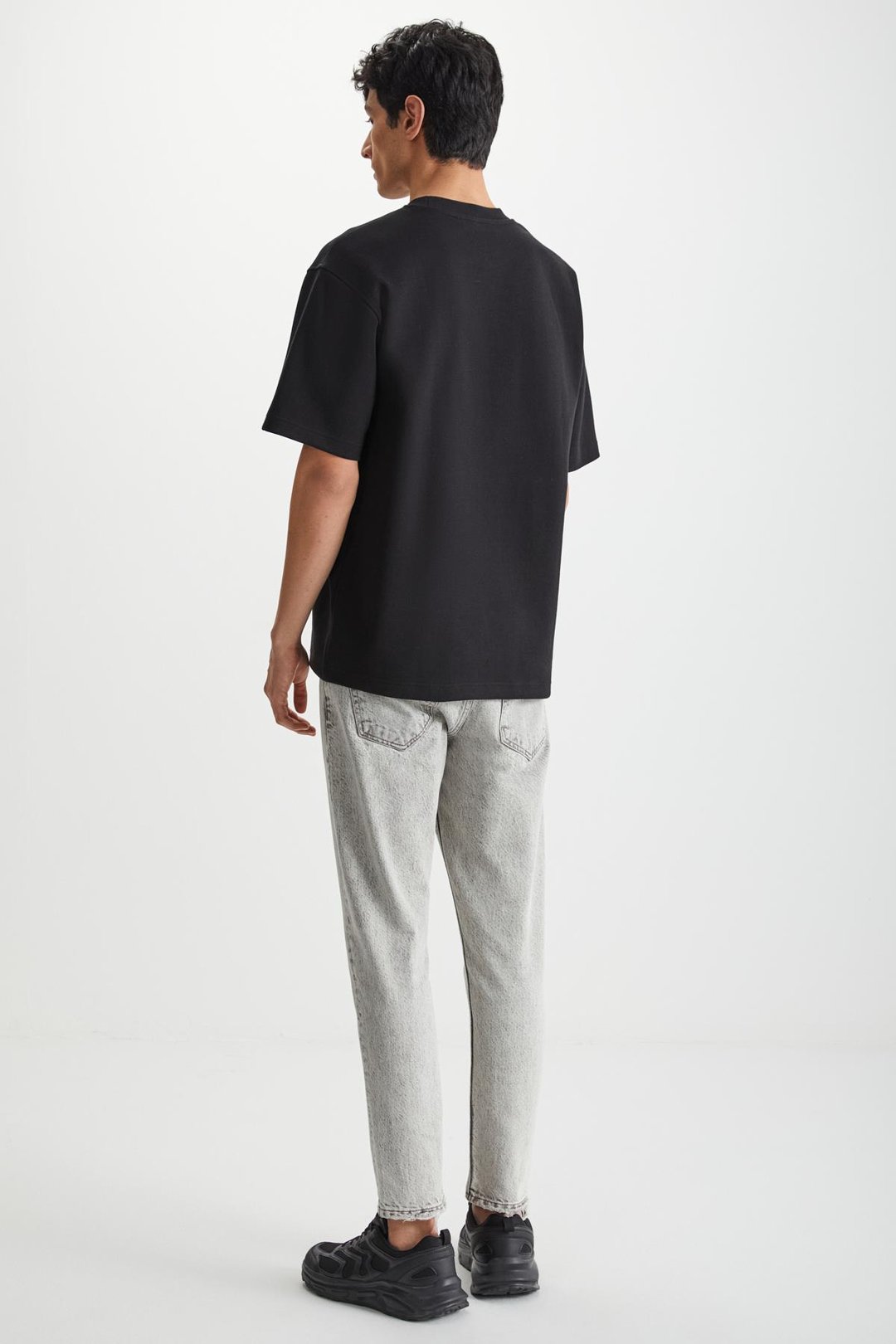 RAMADAN  Regular Siyah Tekli T-Shirt