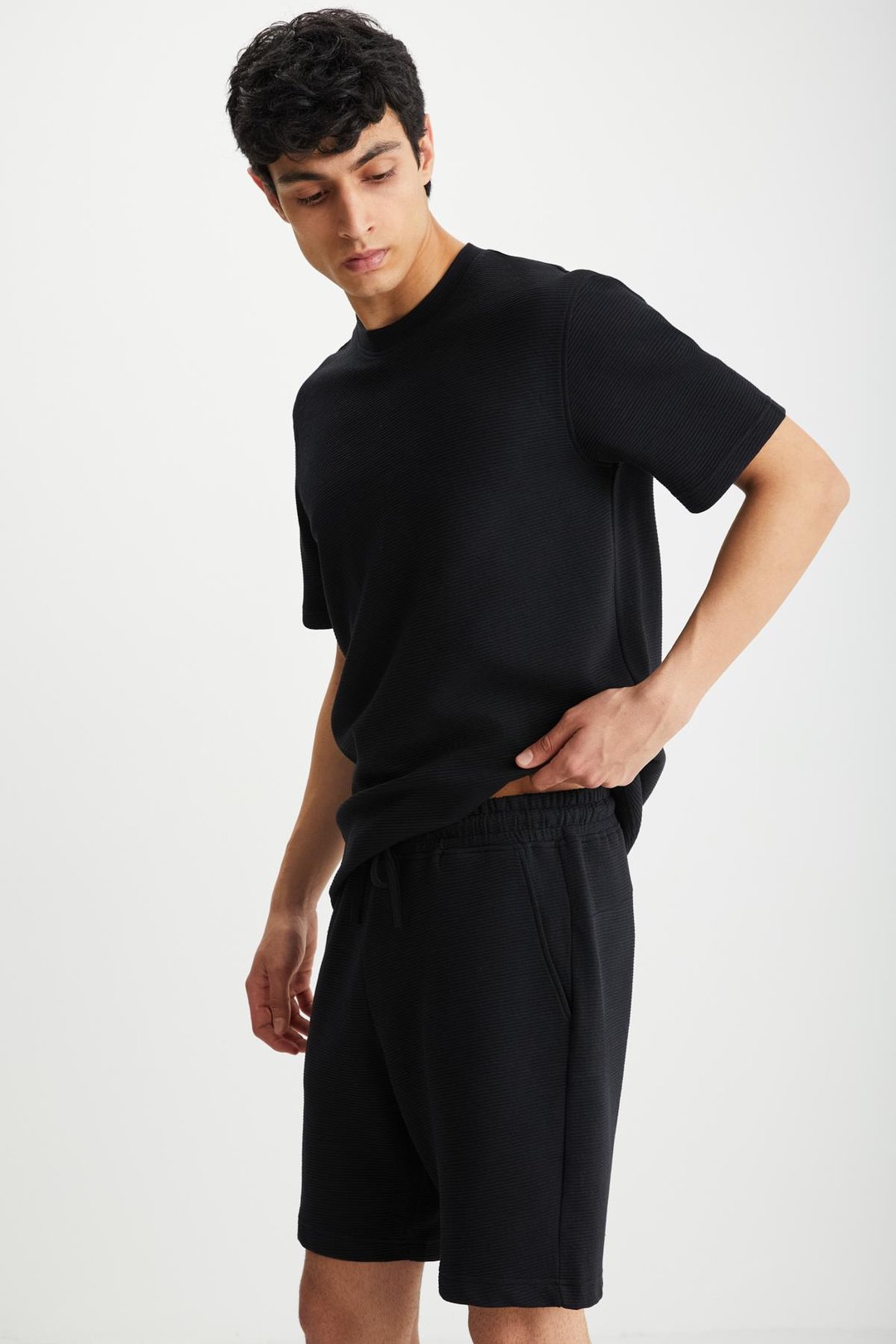 RAMADAN  Regular Siyah Tekli T-Shirt