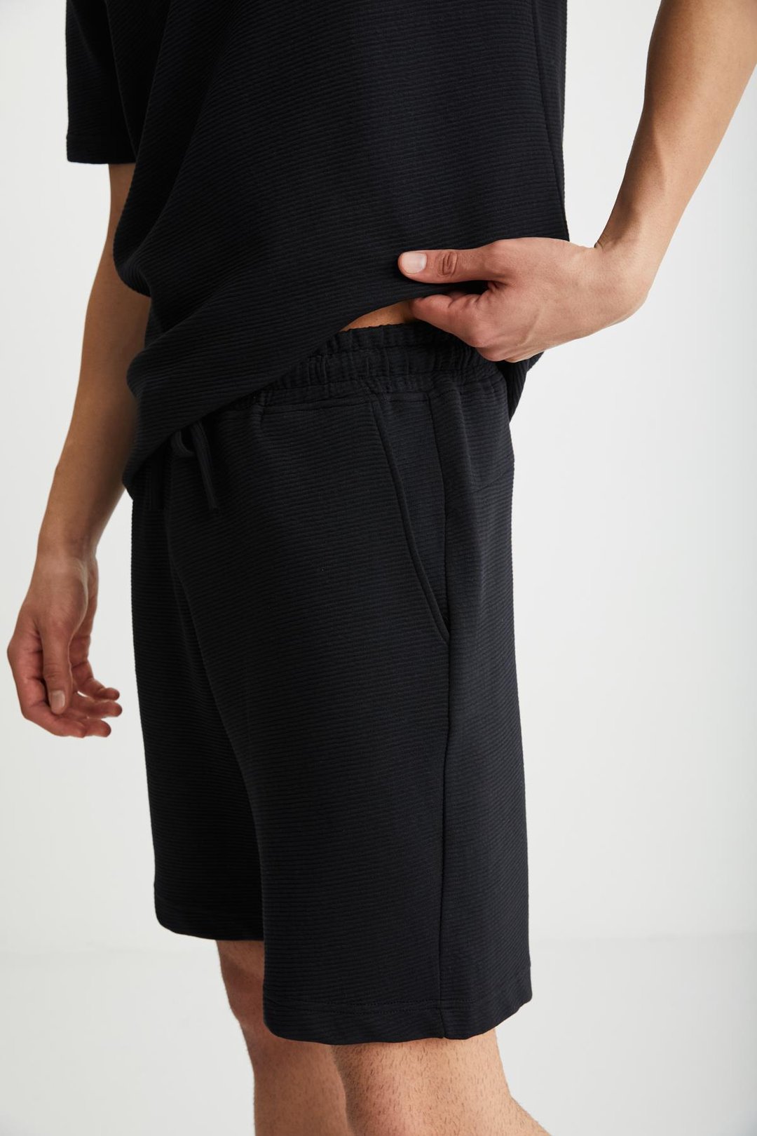 RAMADAN  Regular Siyah Tekli T-Shirt