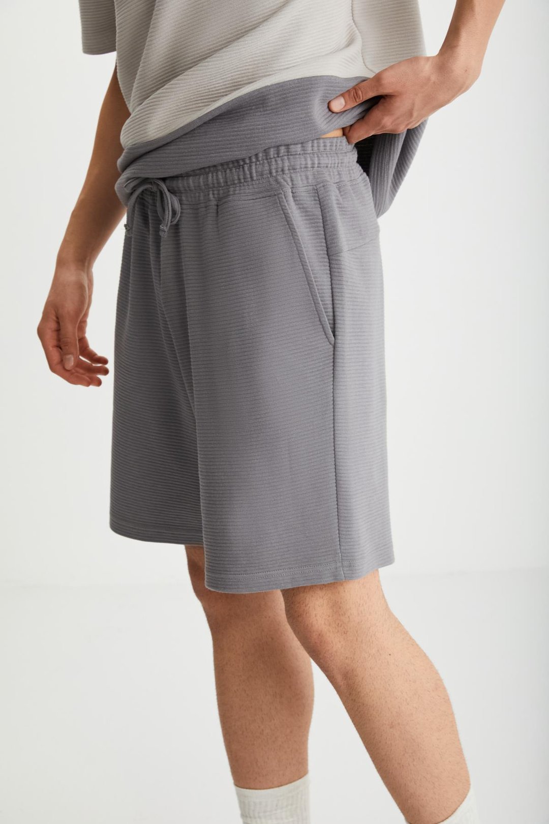 RAMADANP004 Gri Şort