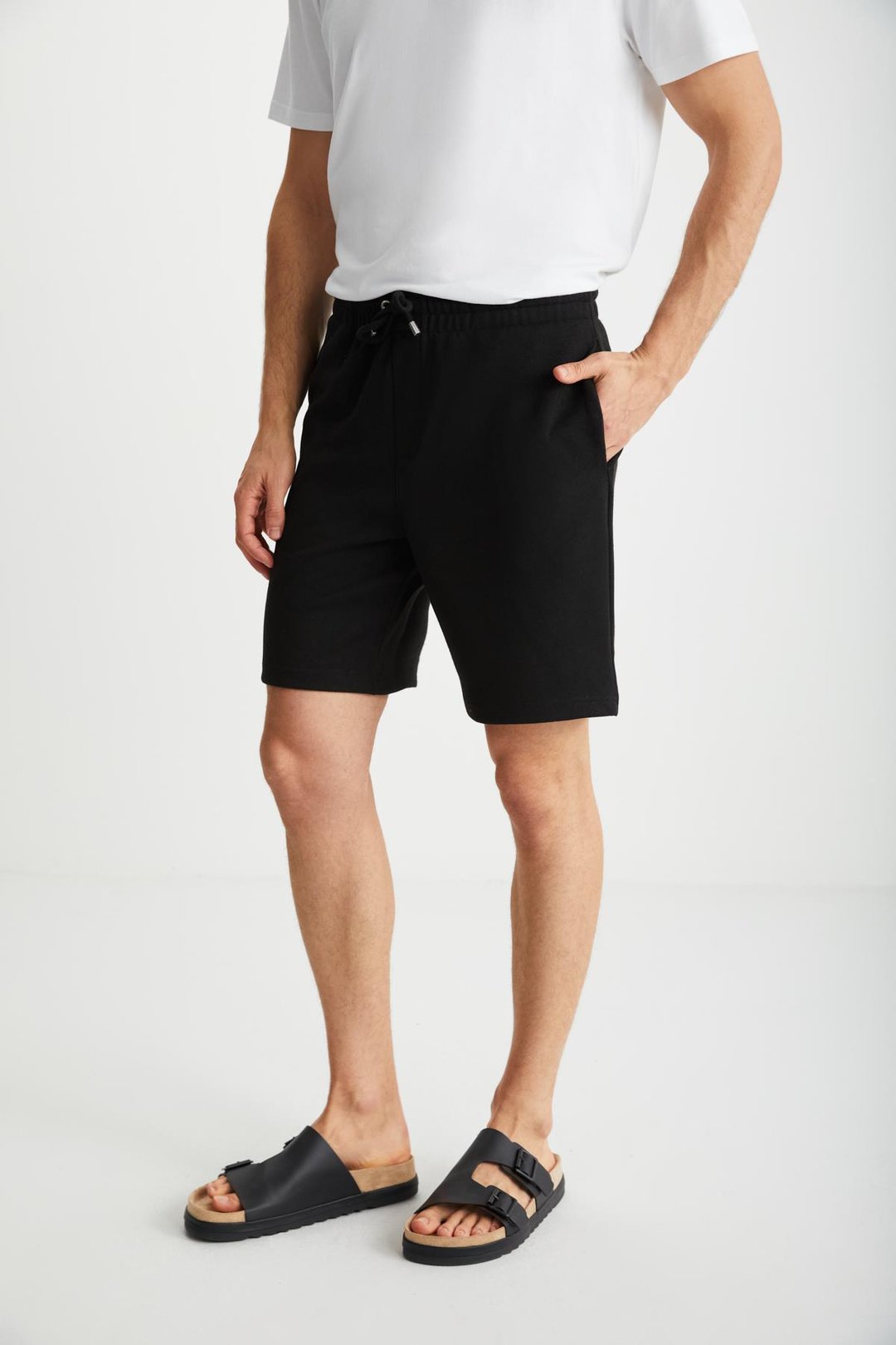 RAMADANP014 Siyah Şort & Bermuda