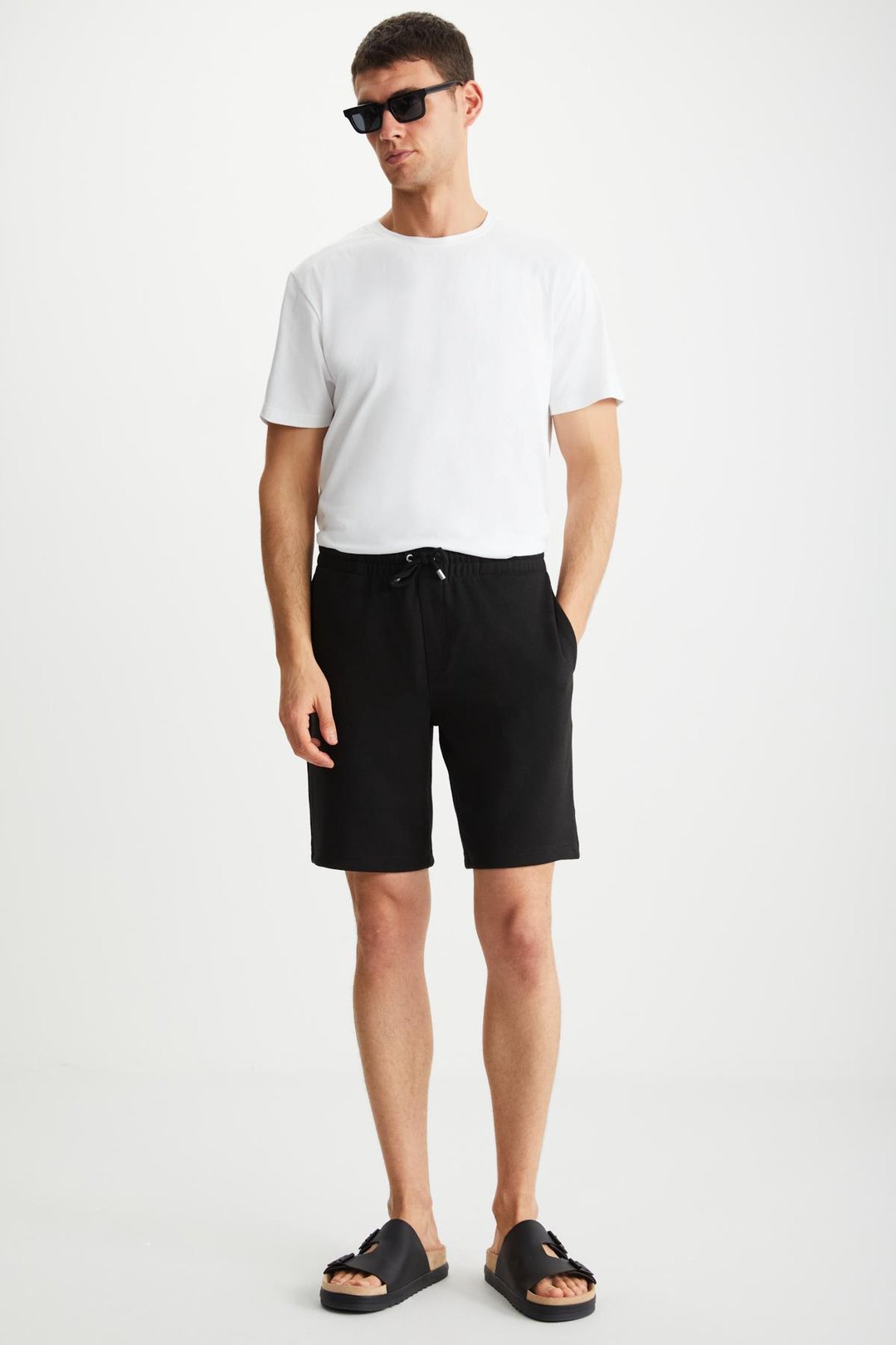 RAMADANP014 Siyah Şort & Bermuda