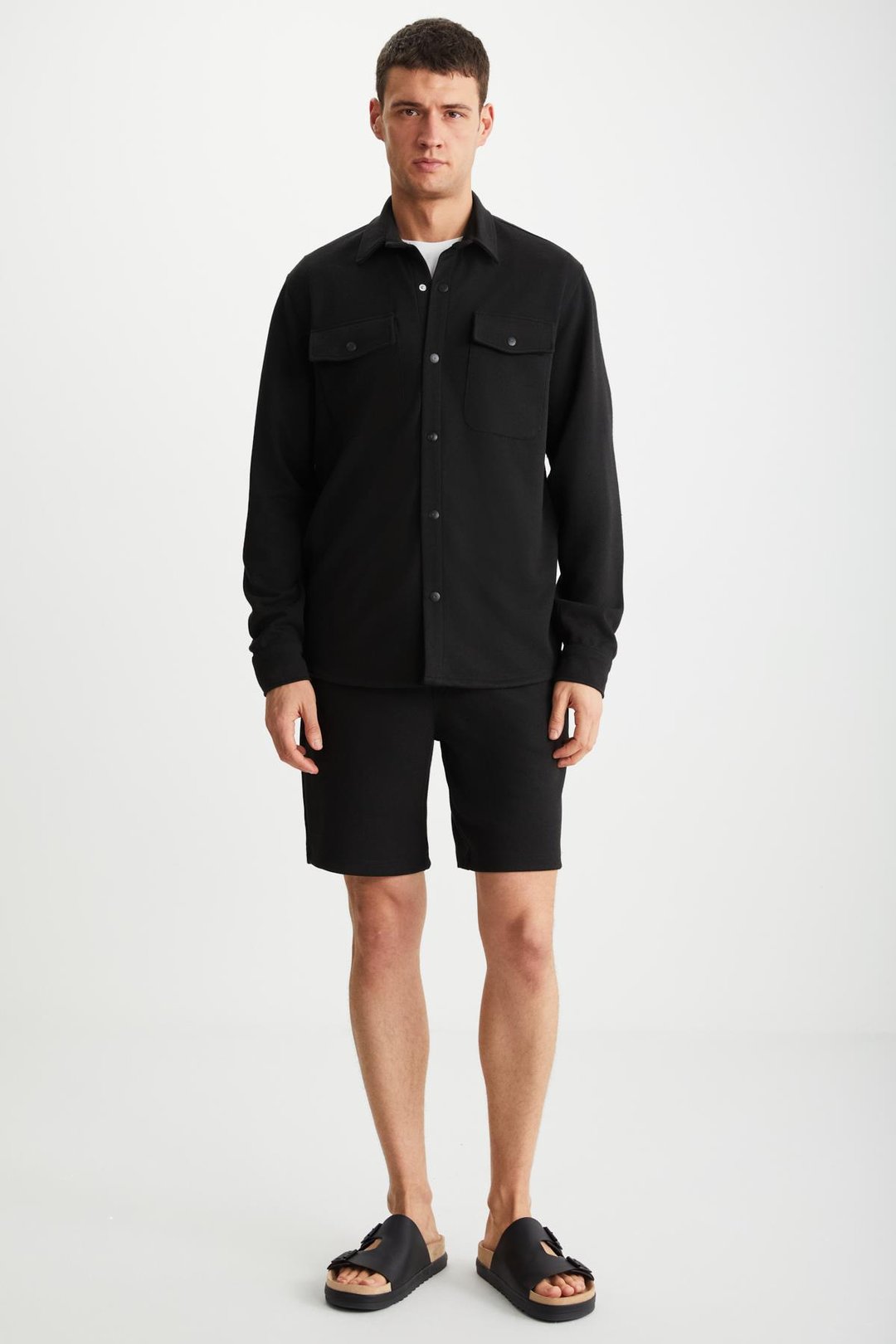 RAMADANP014 Siyah Şort & Bermuda