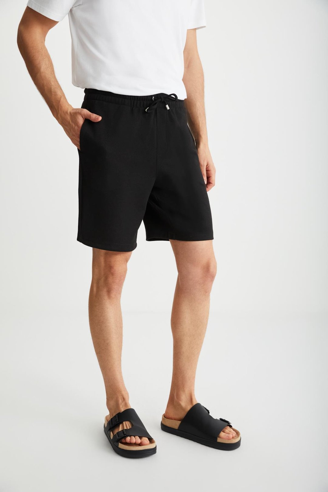 RAMADANP014 Siyah Şort & Bermuda