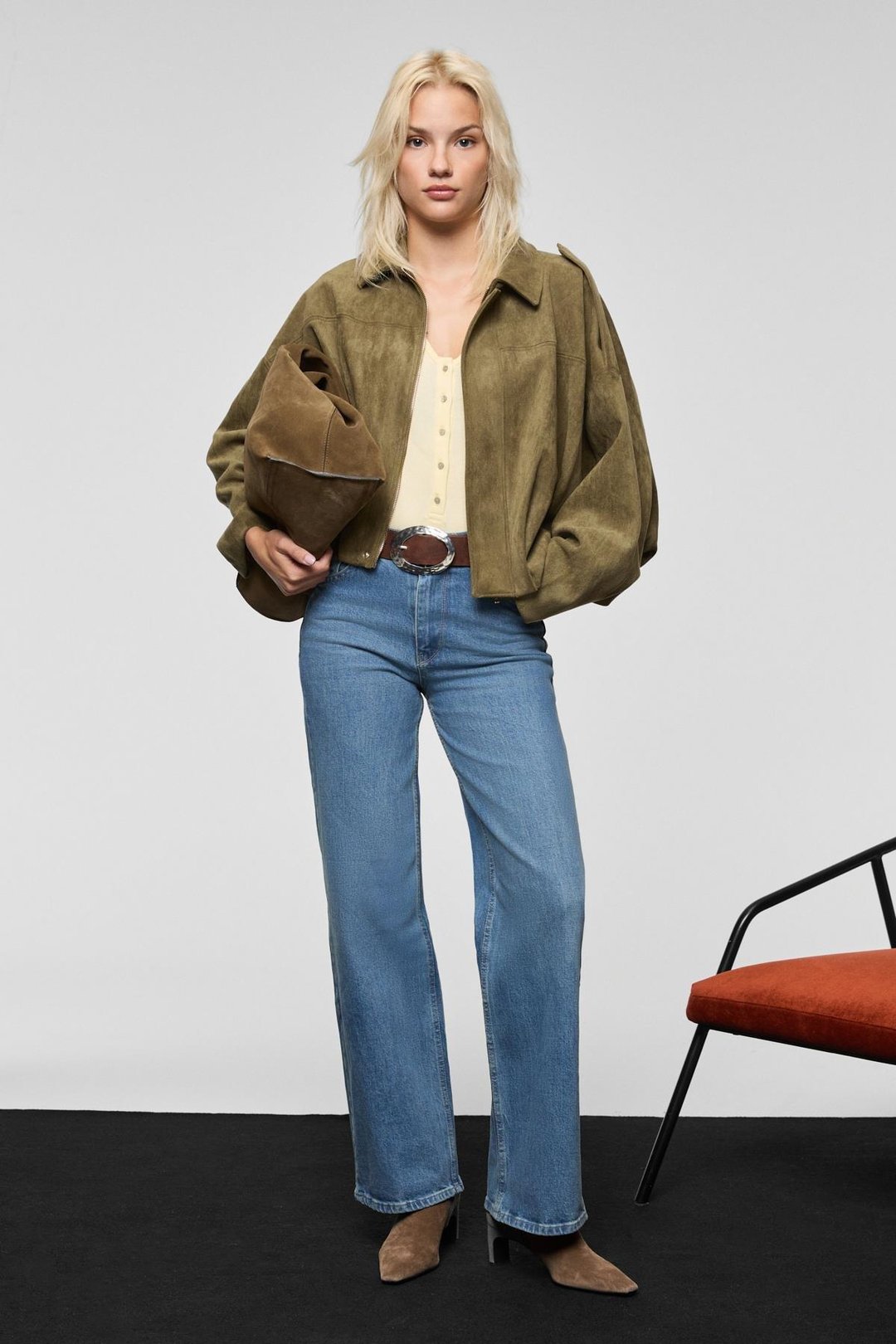 RENAVE Kadın Uzun Kollu Esnek Kumaşlı Düğme Ve Çıtçıt Detaylı Sarı Bluz