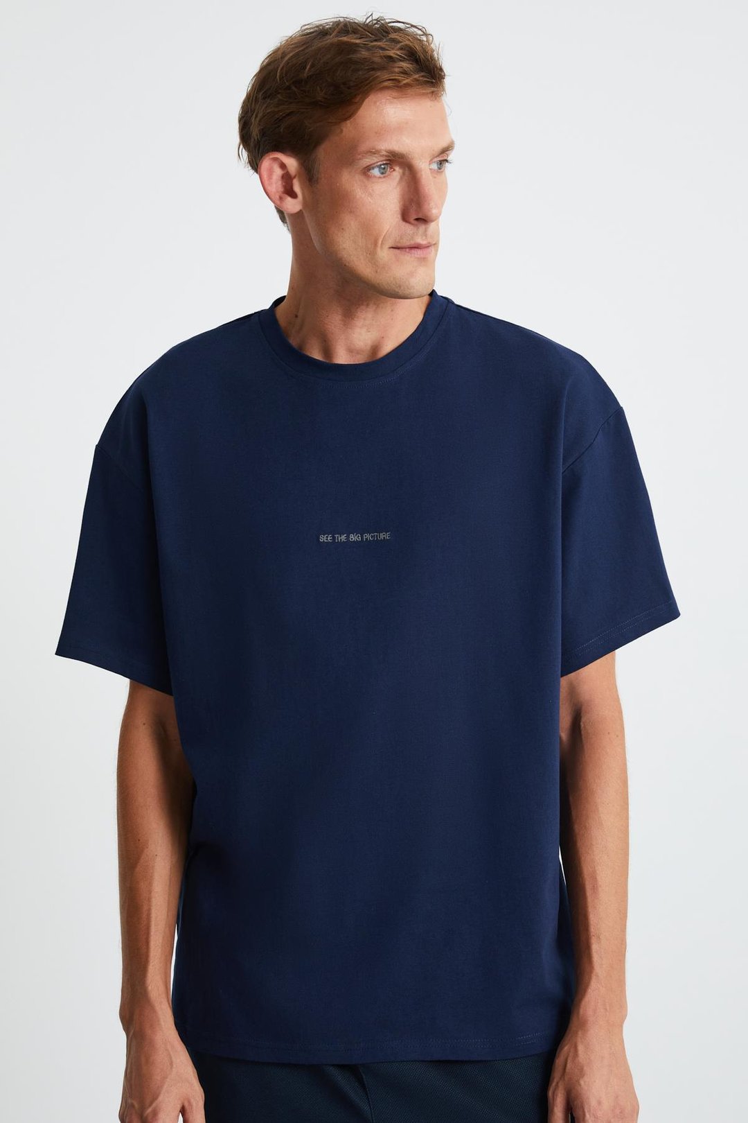 RIVER  Oversize Lacivert  T-Shirt