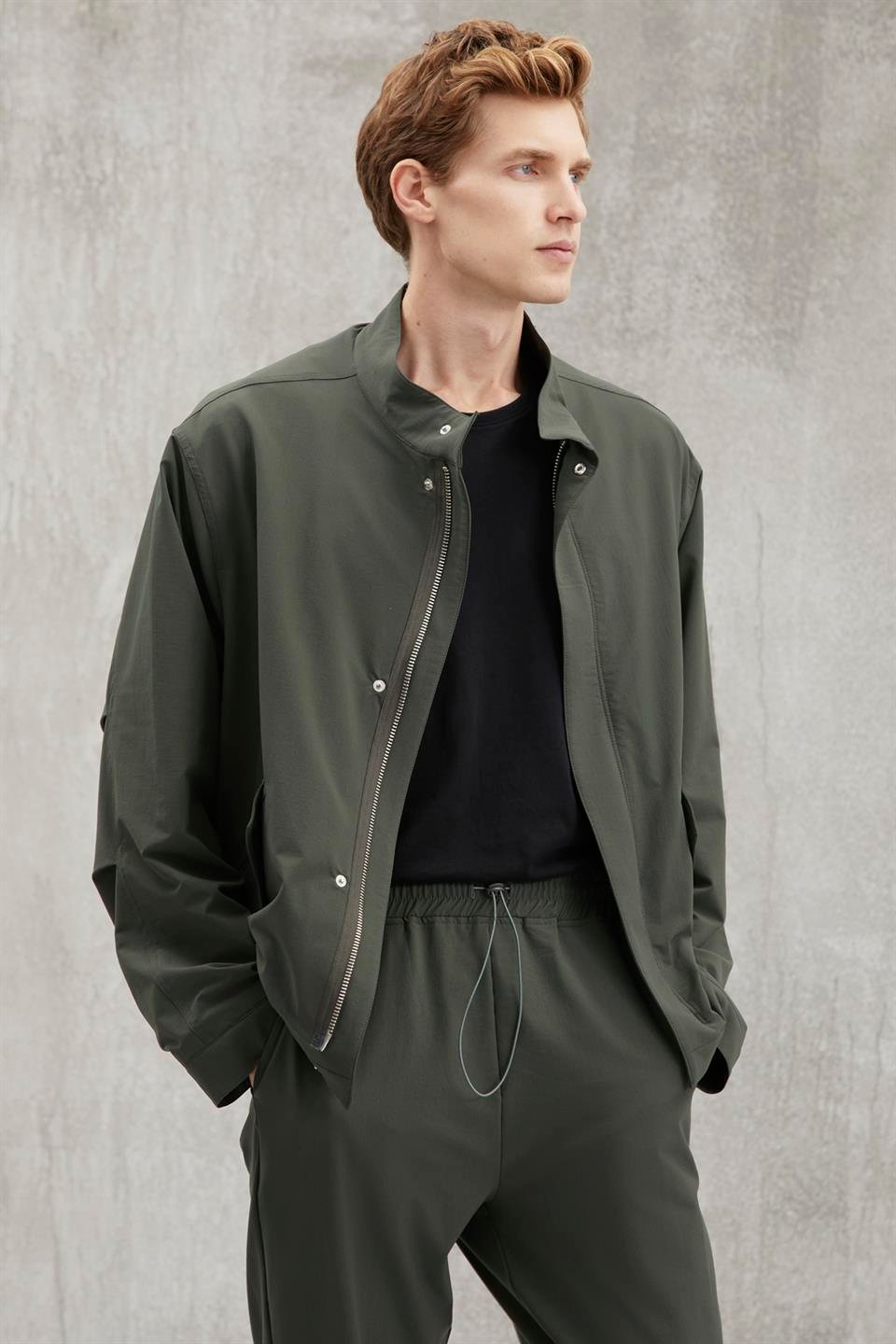 ROGER  Regular Yeşil Tekli Ceket