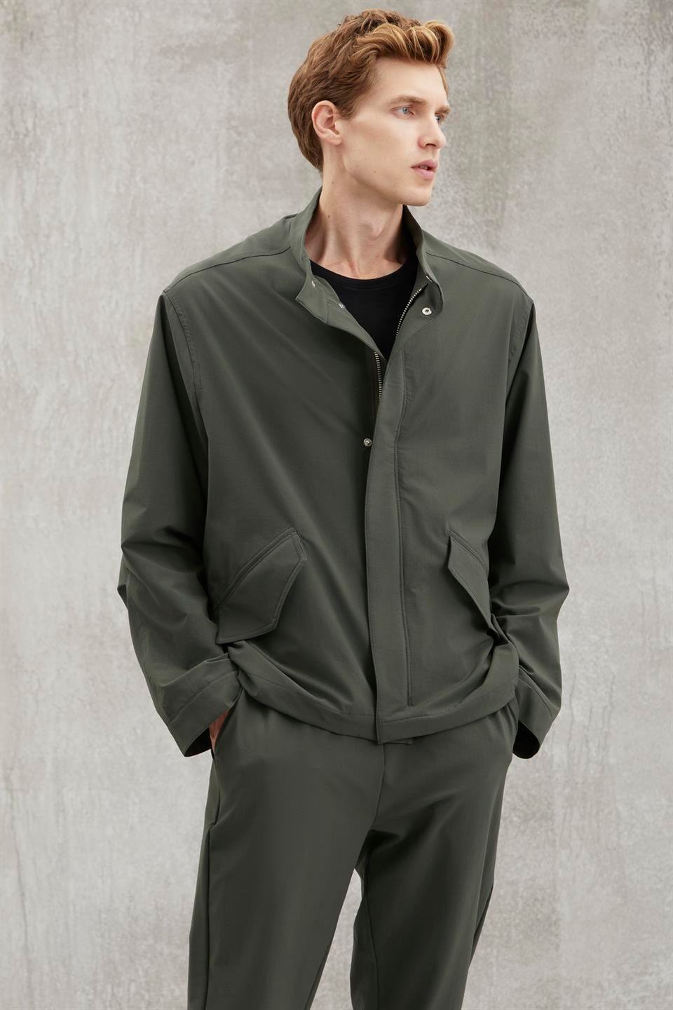 ROGER  Regular Yeşil Tekli Ceket