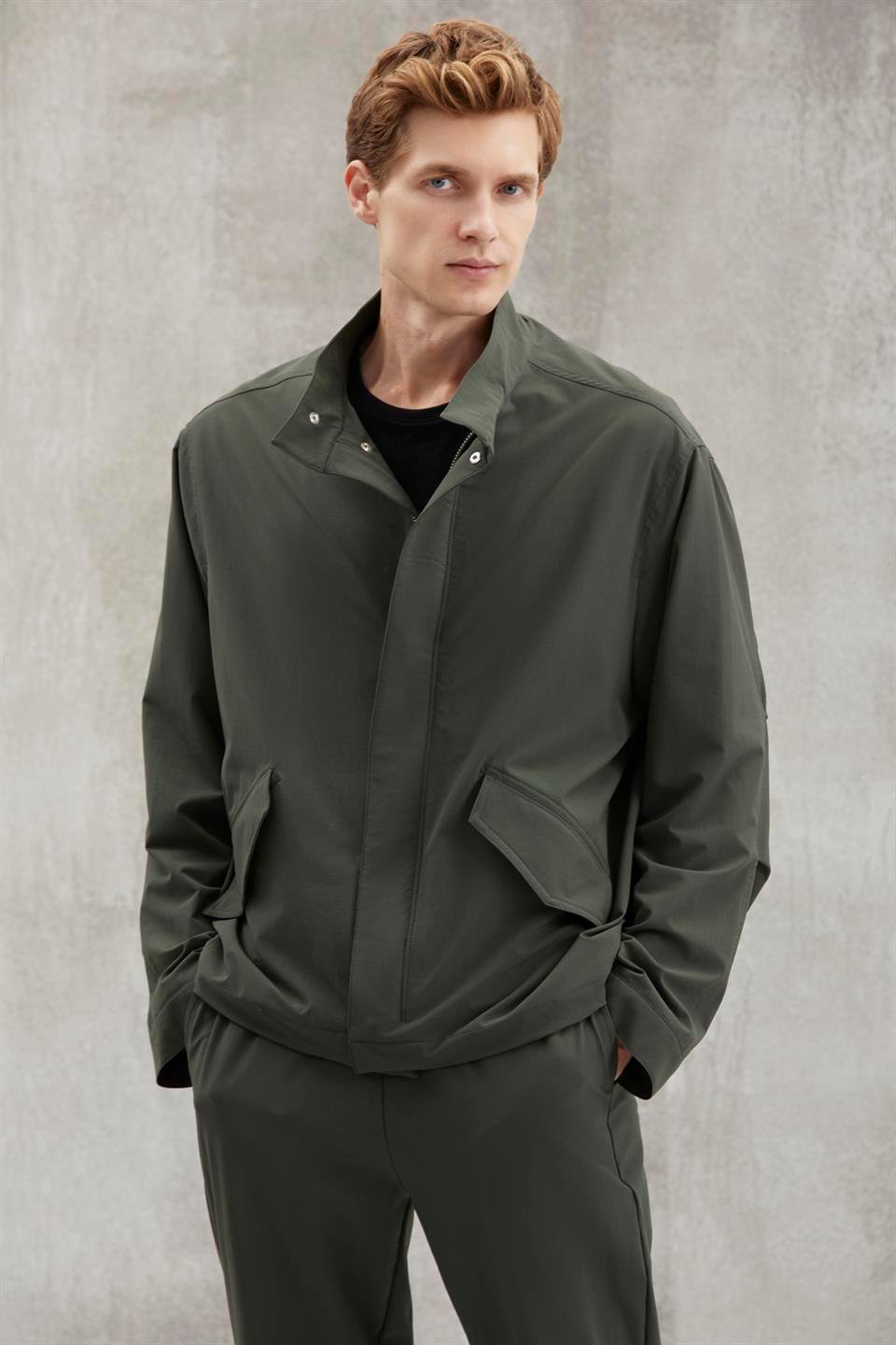 ROGER  Regular Yeşil Tekli Ceket