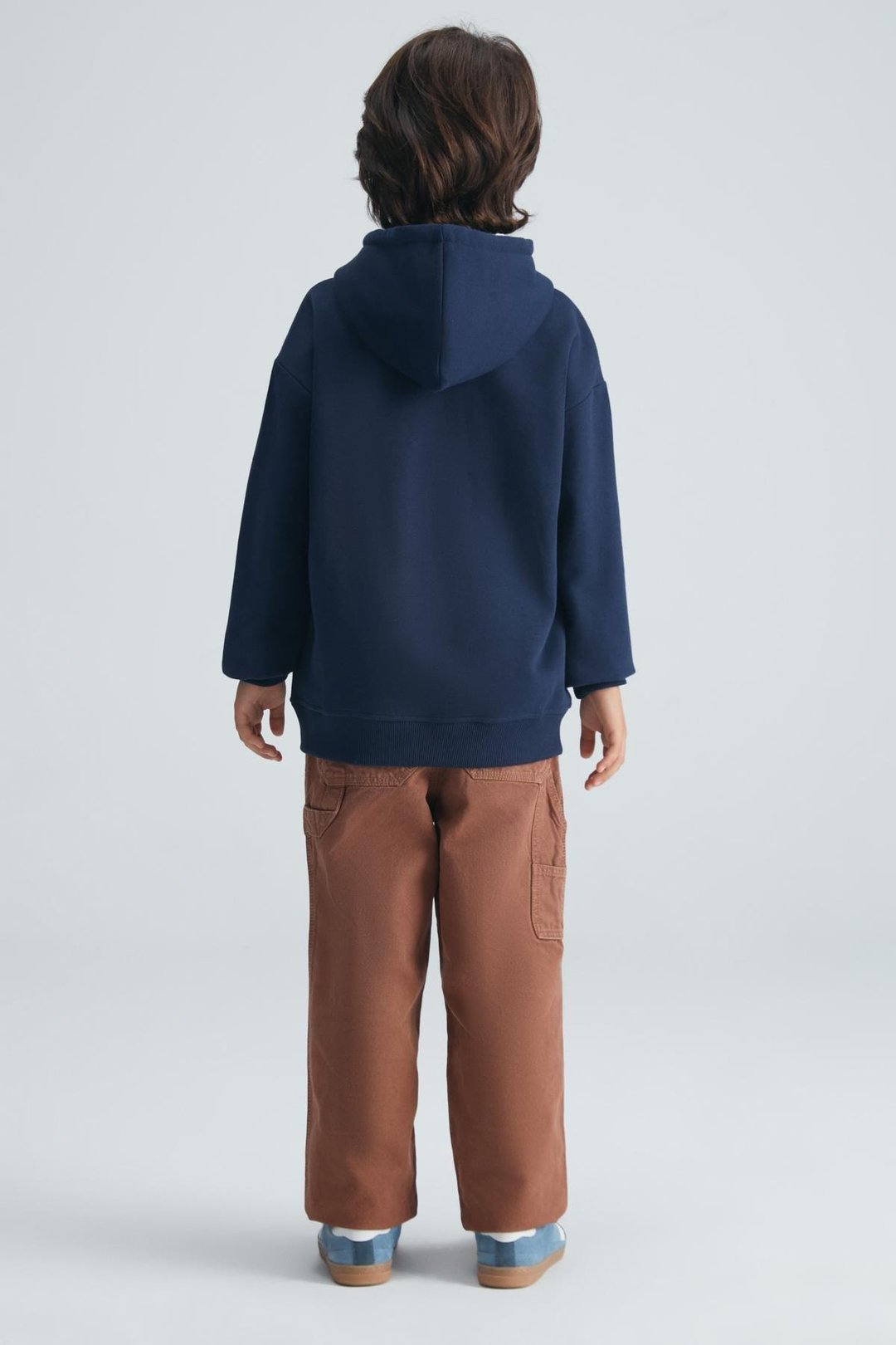 ROY Erkek Çocuk %100 Pamuk Kapüşonlu Lacivert Sweatshirt