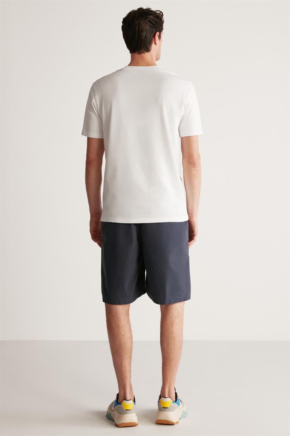 RUDY Örme Regular Beyaz Tekli T-Shirt