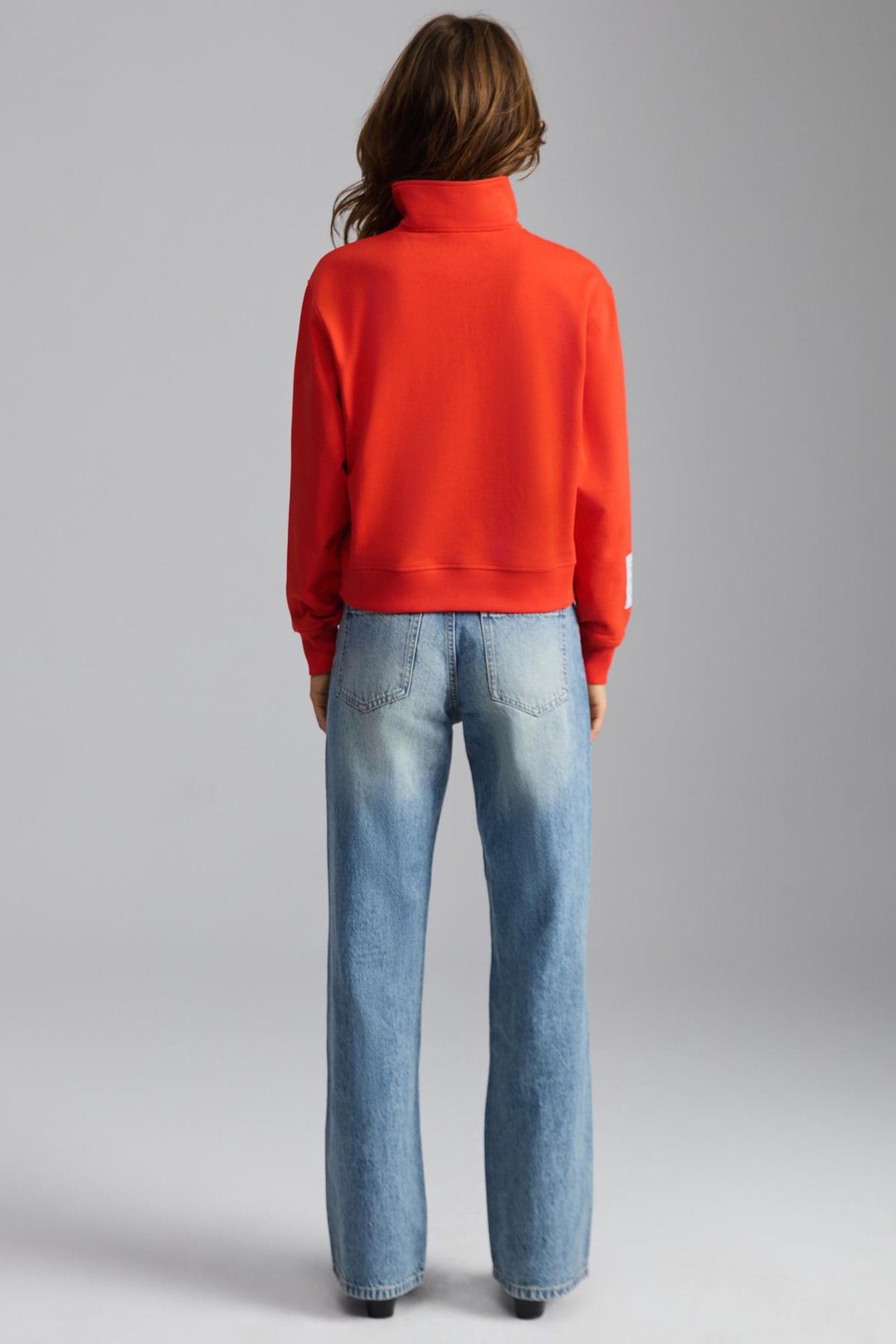 SAILENIS Basic Regular Kırmızı Tekli Sweatshirt