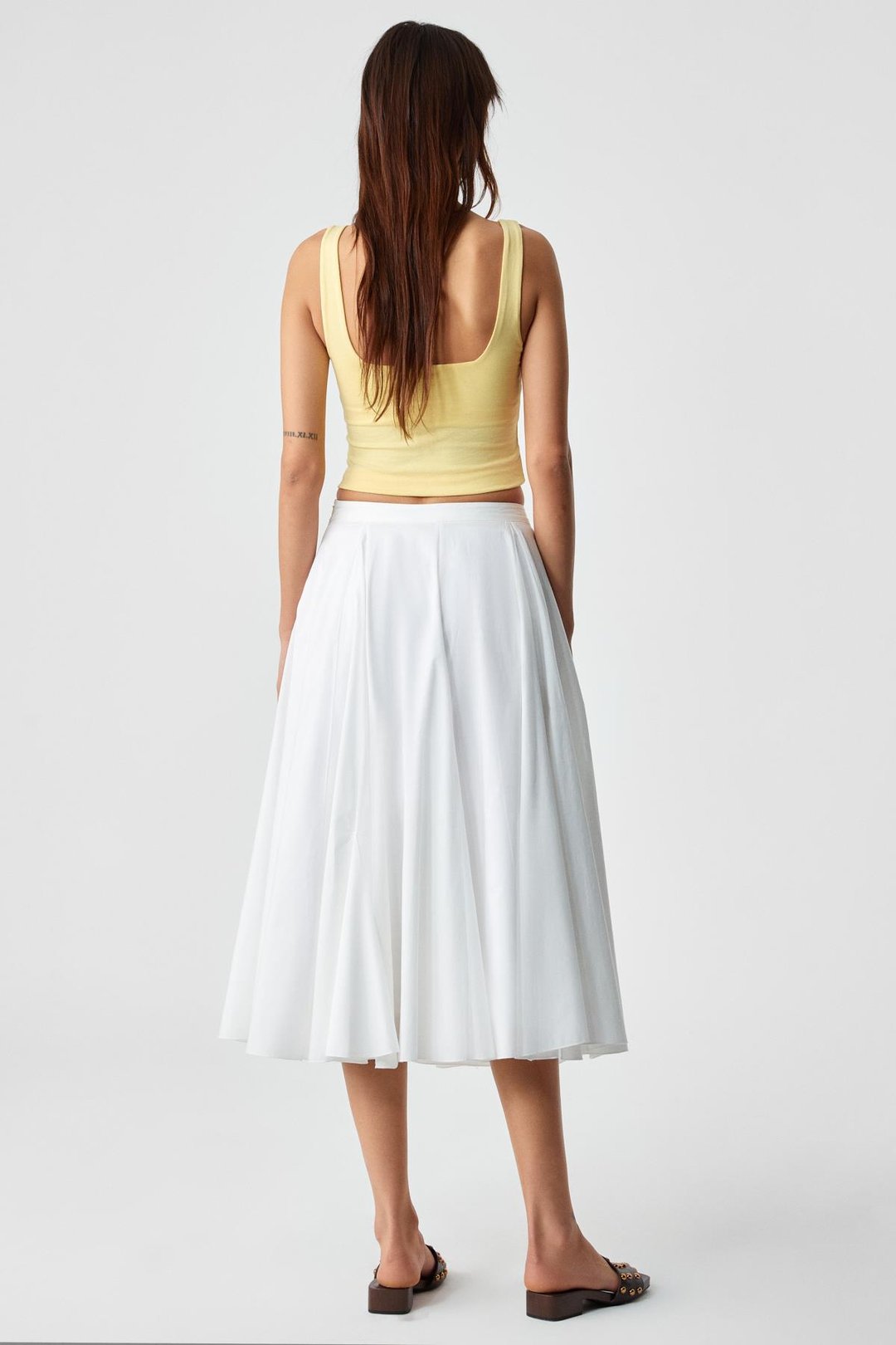 SANUKI Kadın Slim Kısa Oyuk Yaka Sarı Büstiyer