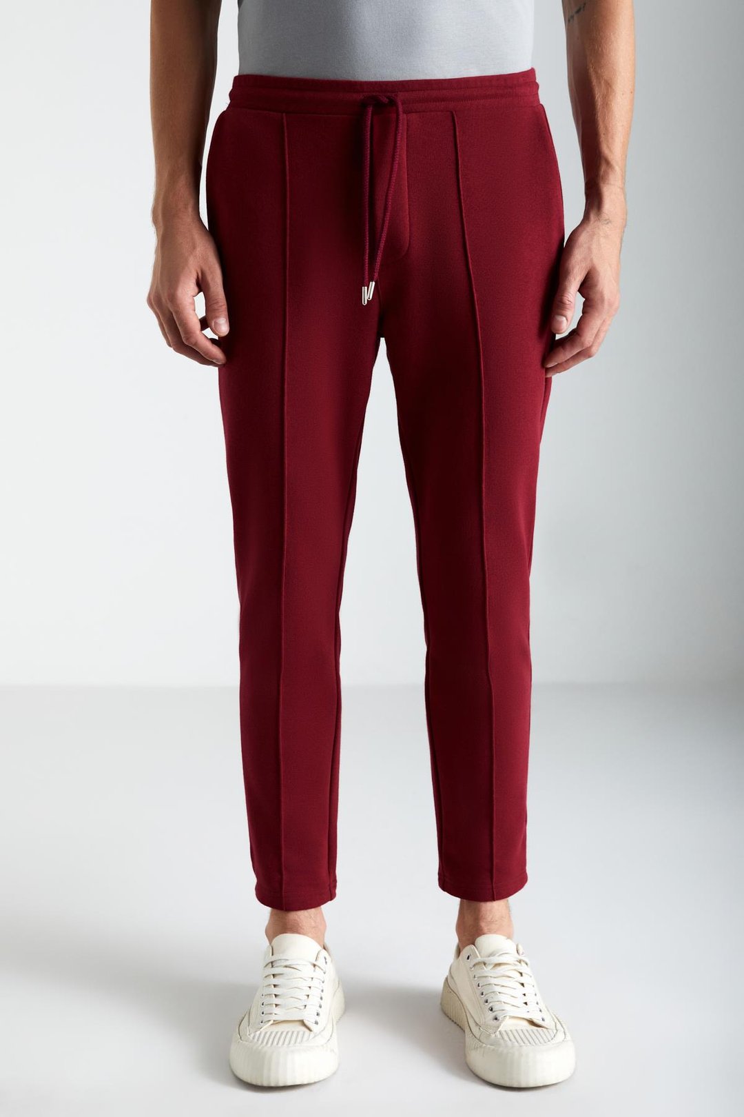 SCUBY Erkek Diagonel organik Kumaşlı İçi Polarsız Nervürlü 3 cepli Jogger Yeşil Eşofman Altı