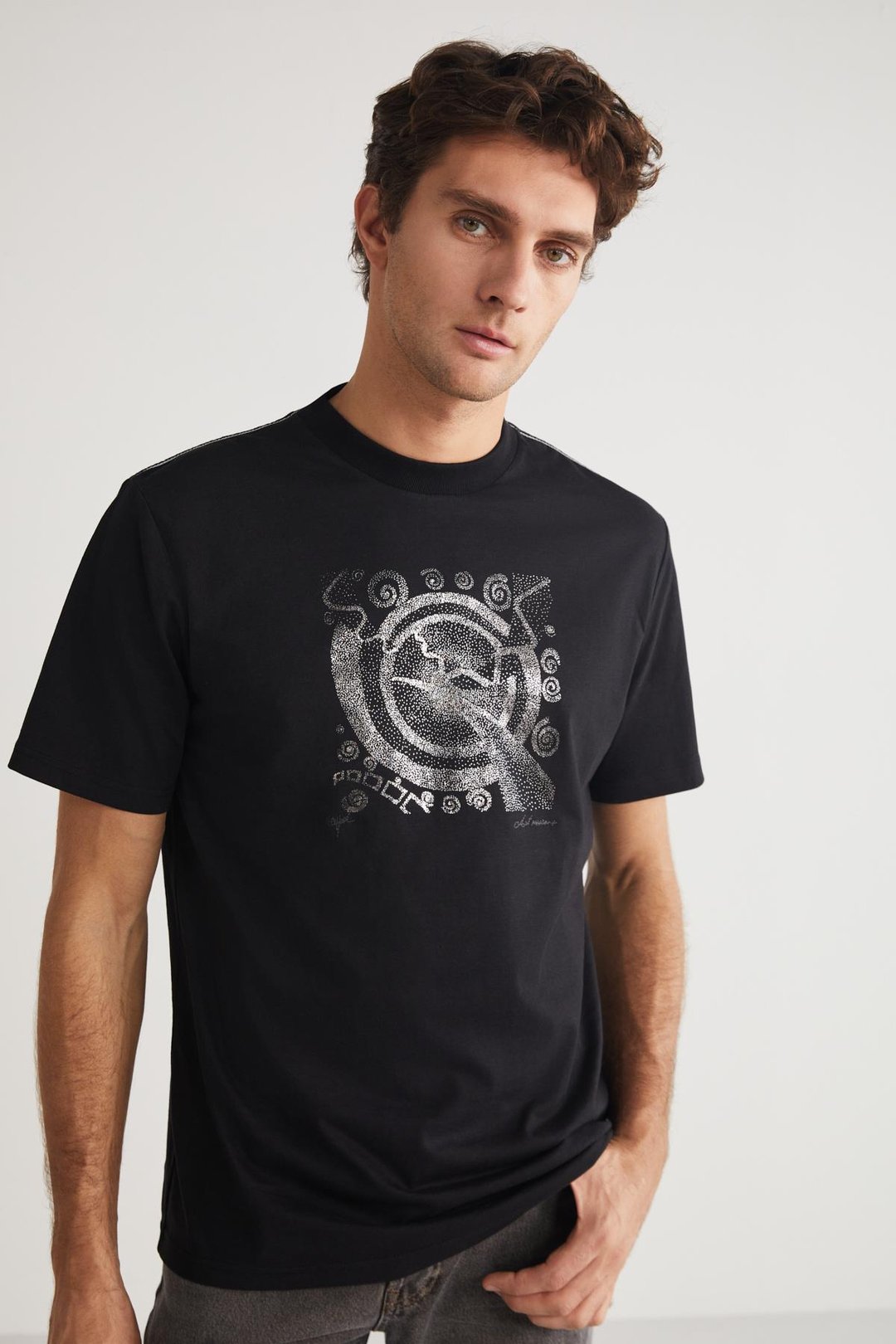 SEVILLA Basic Regular Siyah Tekli T-Shirt